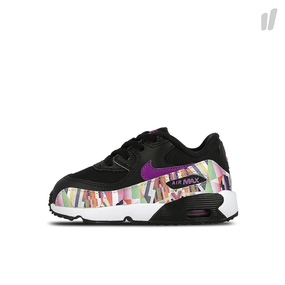 Nike air max 90 print mesh td Black-Hyper Violet Low Top Sneakers 833499 001 | Overkill