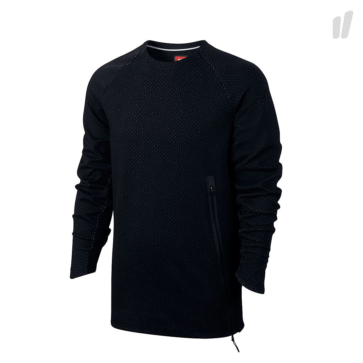 Nike Sportswear Tech Fleece Crew Black / Black Sweatshirts 846348 010 | Overkill