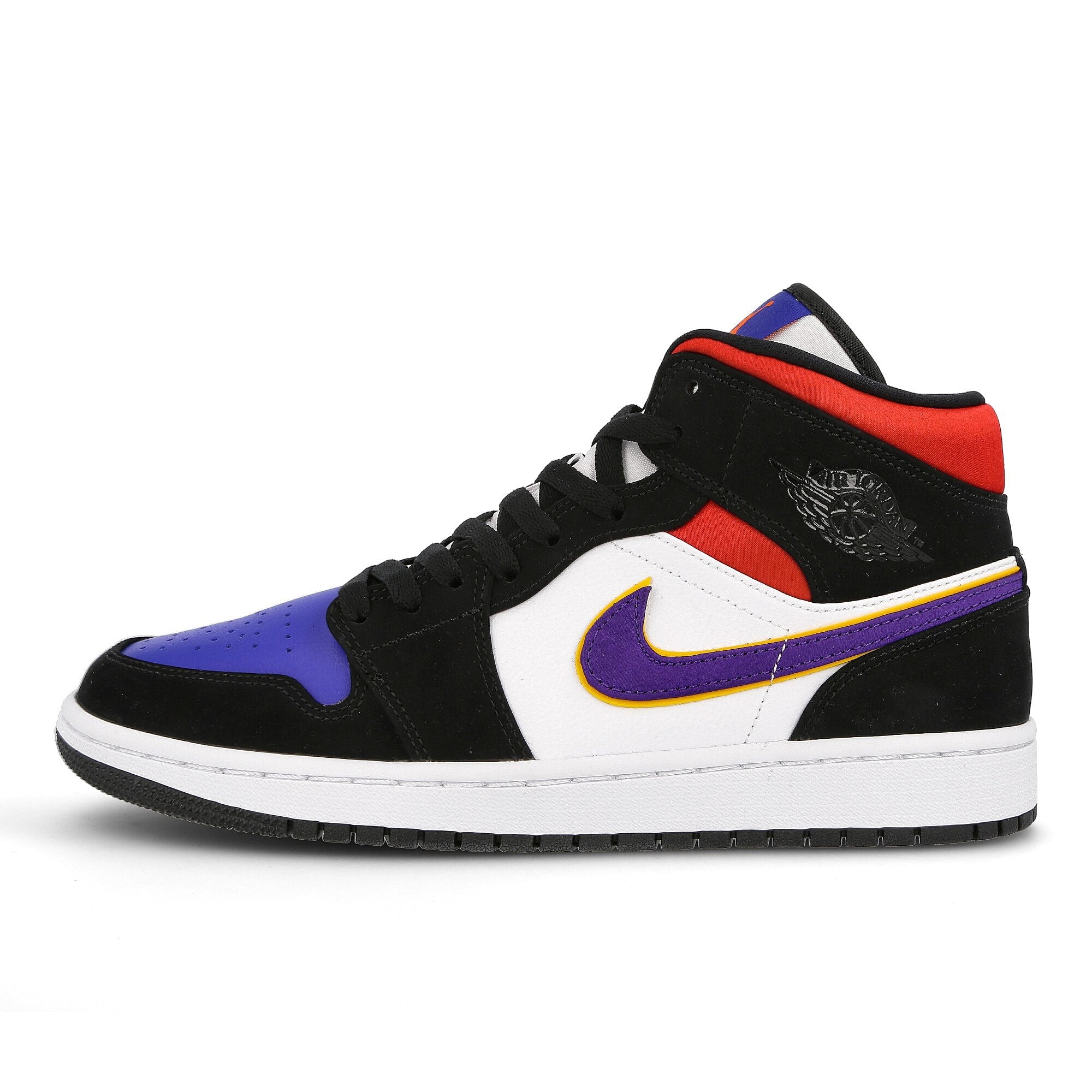 Jordan Air Jordan 1 Mid SE Black / Field Purple - White - Gym Red Mid Top Sneakers 852542 005 | Overkill