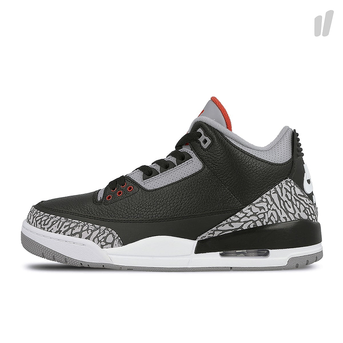 Jordan Air Jordan 3 Retro OG Black / Fire Red - Cement Grey - White Sneakers 854262 001 | Overkill