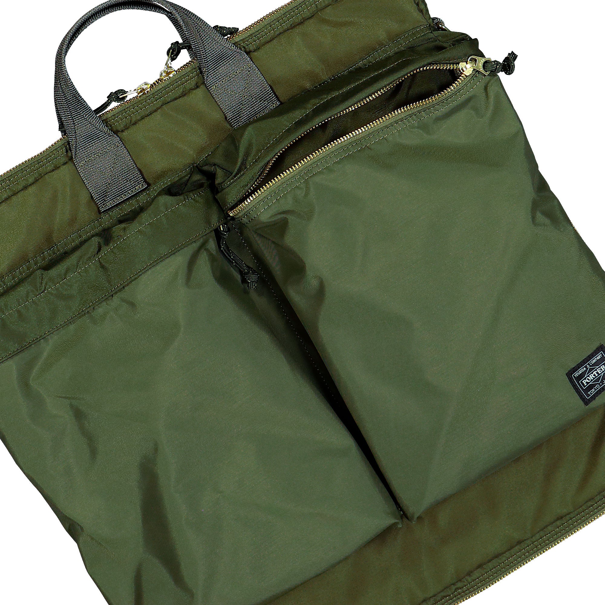 Porter-Yoshida & Co. Force 2Way Helmet Bag (S) Olive Drab Tote Bags & Shoppers 855-05456-30 Detailfoto | Overkill