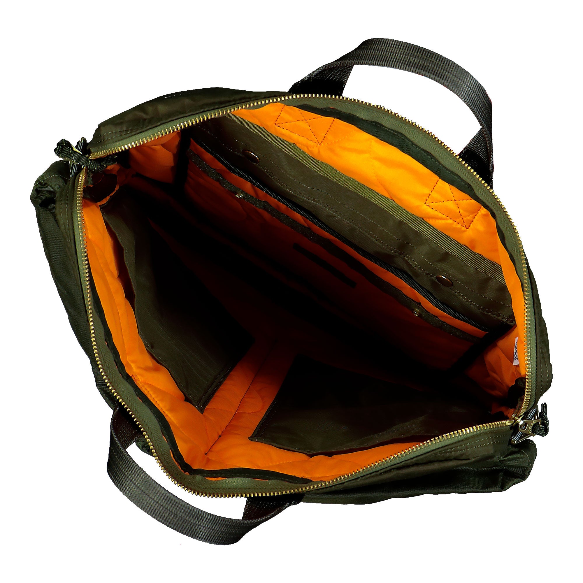 Porter-Yoshida & Co. Force 2Way Helmet Bag (S) Olive Drab Tote Bags & Shoppers 855-05456-30 Detail View 1 | Overkill