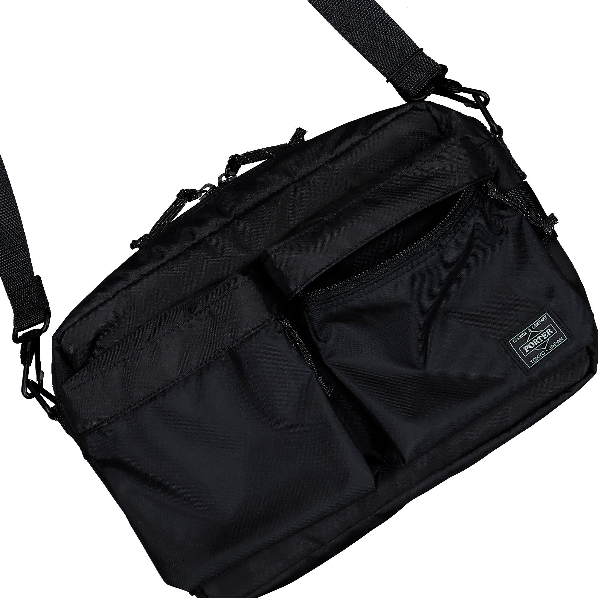 Porter-Yoshida & Co. Force Shoulder Bag (S) Black Shoulder & Cross Body Bags 855-05457-10 Detailfoto | Overkill