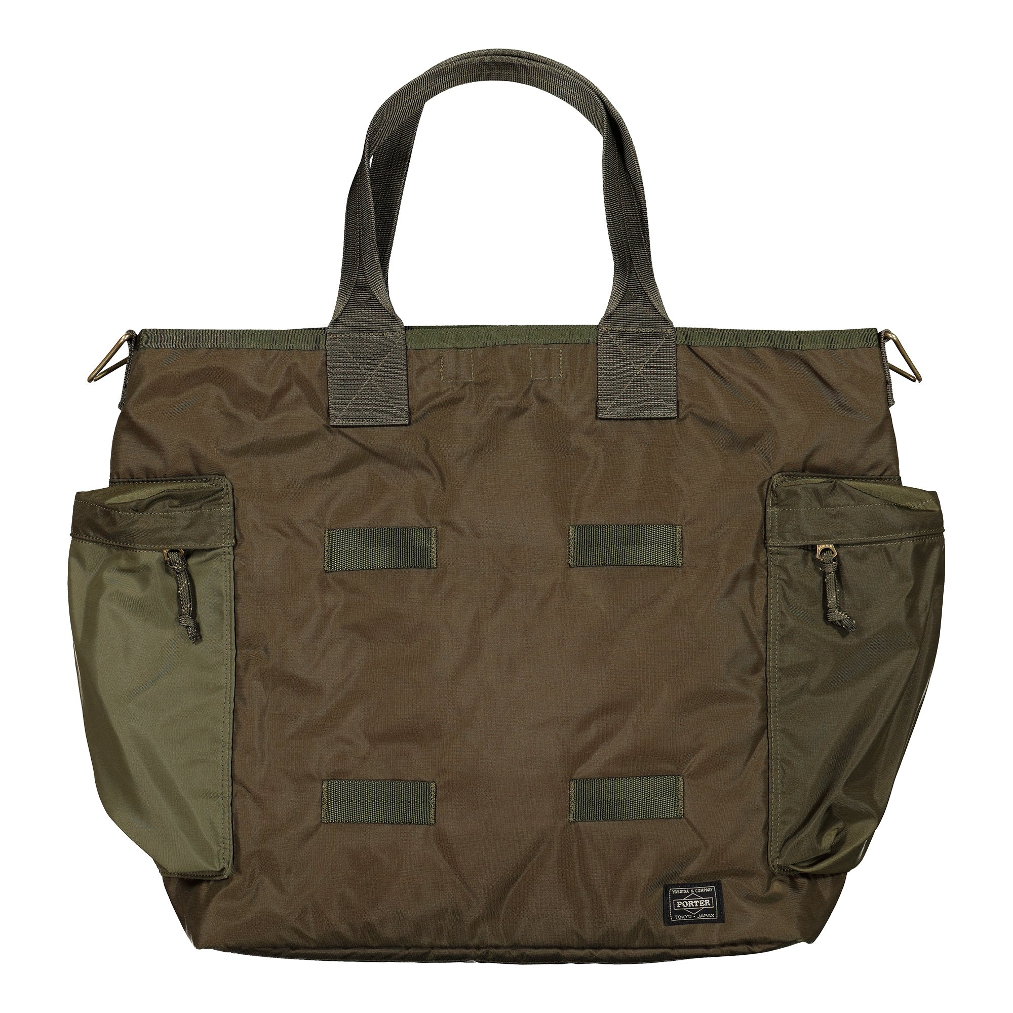 Porter-Yoshida & Co. Force 2Way Tote Bag Olive Drab Tote Bags & Shoppers 855-07500-30 | Overkill