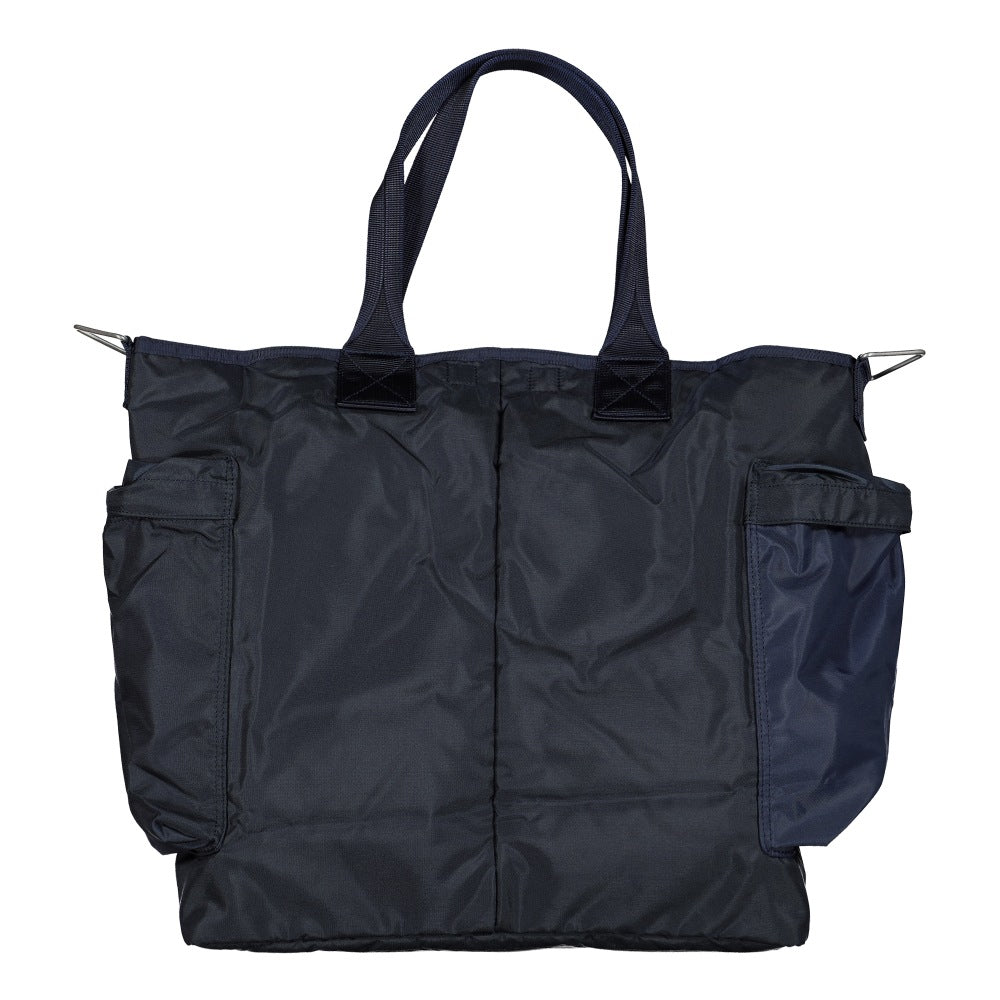 Porter-Yoshida & Co. Force 2Way Tote Bag Navy Tote Bags & Shoppers Close-up | Overkill