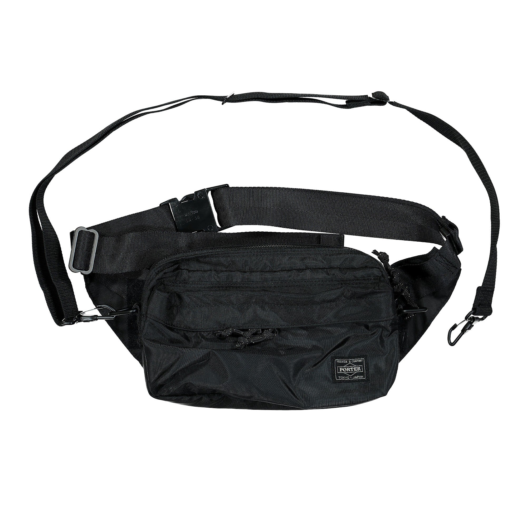 Porter-Yoshida & Co. Force 2Way Waist Bag Black Hip & Waist Bags Detailfoto | Overkill