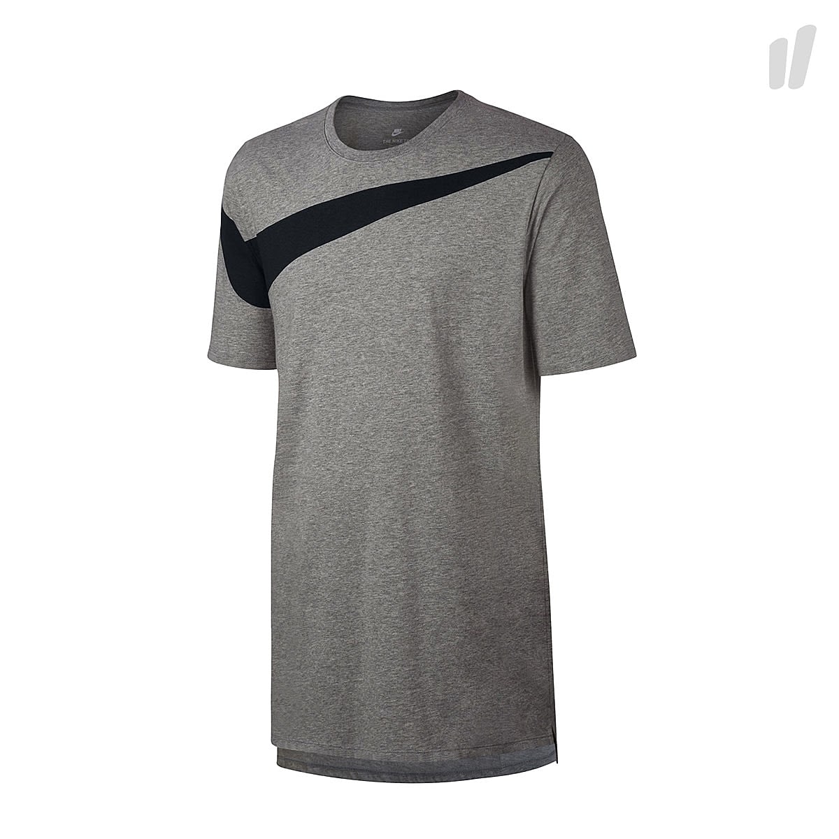 Nike Sportswear Swoosh Tee Dark Grey Heather / Black T-Shirts 856490 063 | Overkill