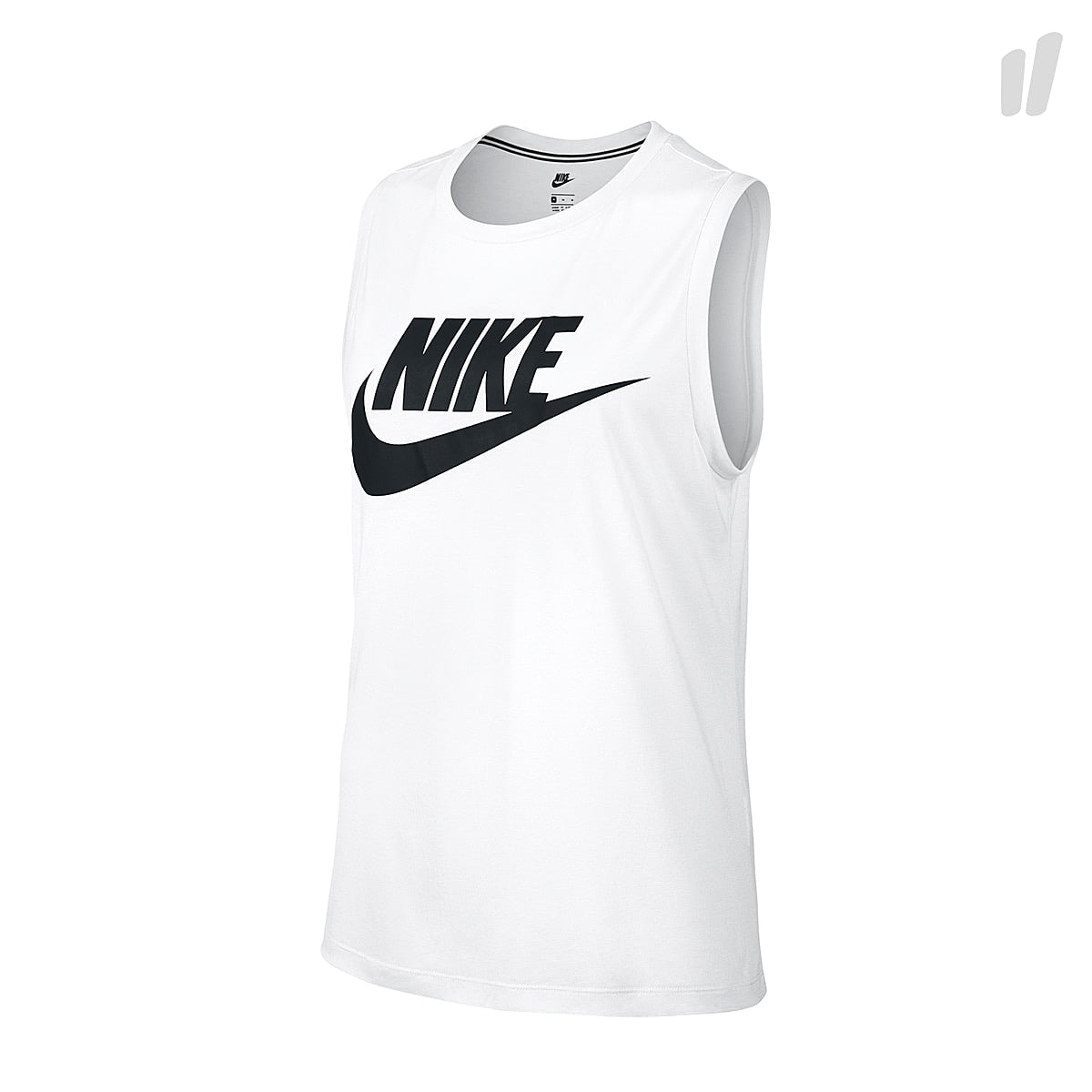 Nike Wmns Sportswear Essential Tank White / White / Black Tops 856733 100 | Overkill
