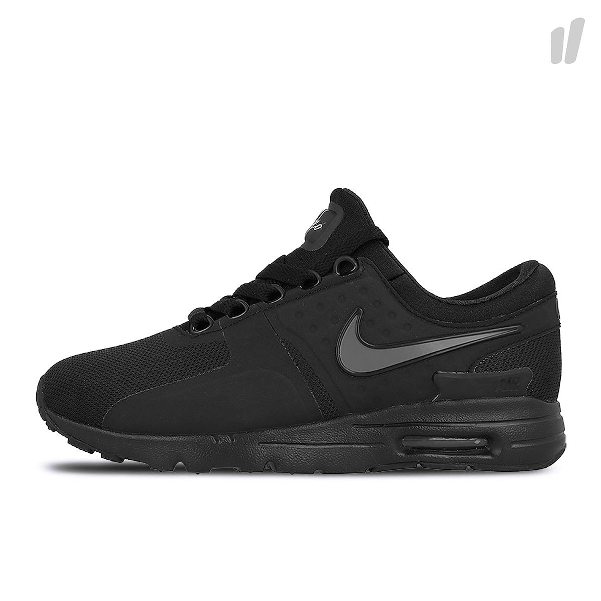Nike wmns air max zero Black / Black - Dark Grey - White Sneakers 857661 012 | Overkill