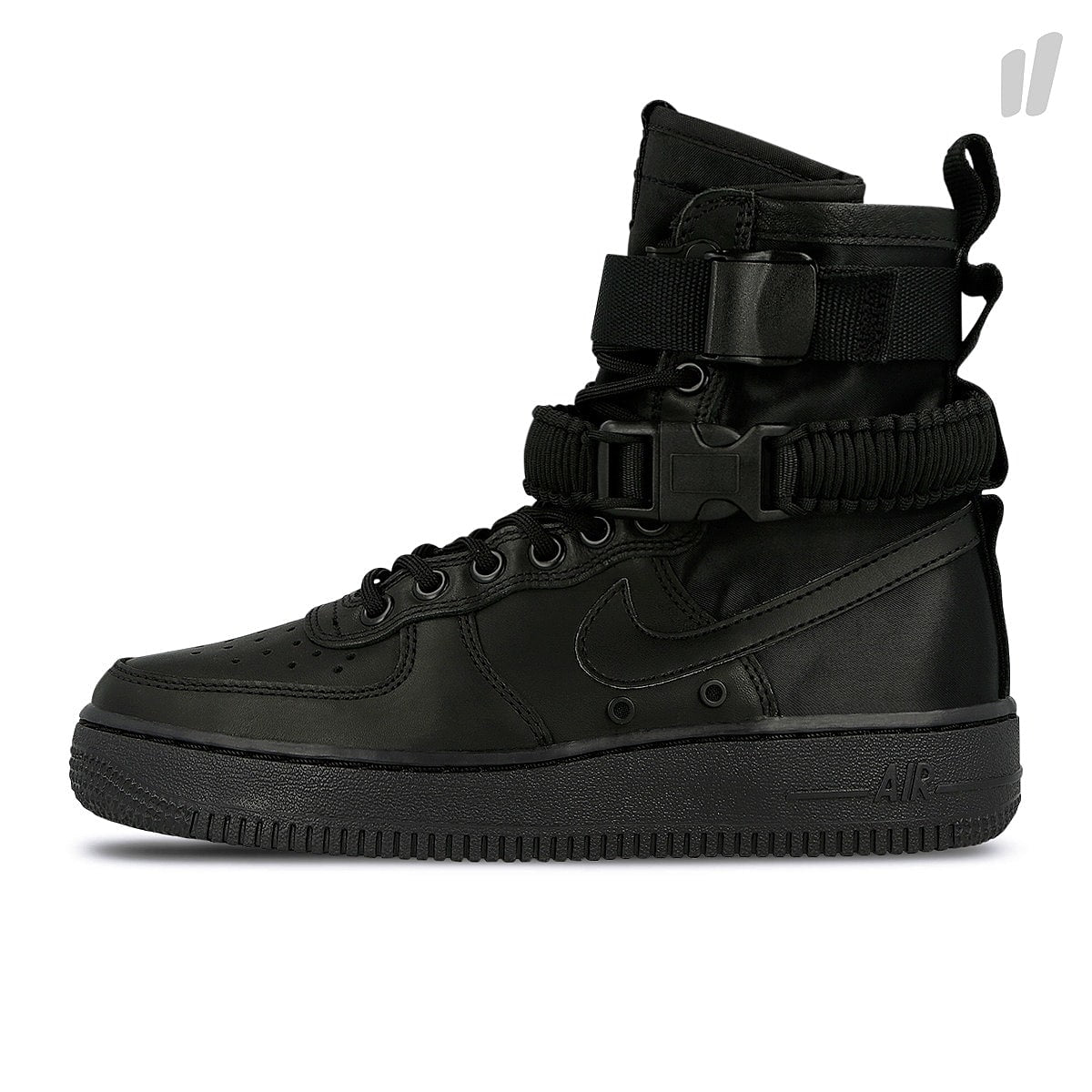Nike wmns sf air force 1 Black / Black - Black - Oil Grey High Top Sneakers 857872 005 | Overkill