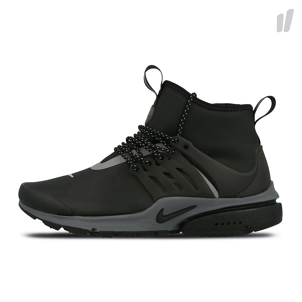 Nike wmns air presto mid utility Black-Black - Reflect Silver Sneakers 859527 002 | Overkill