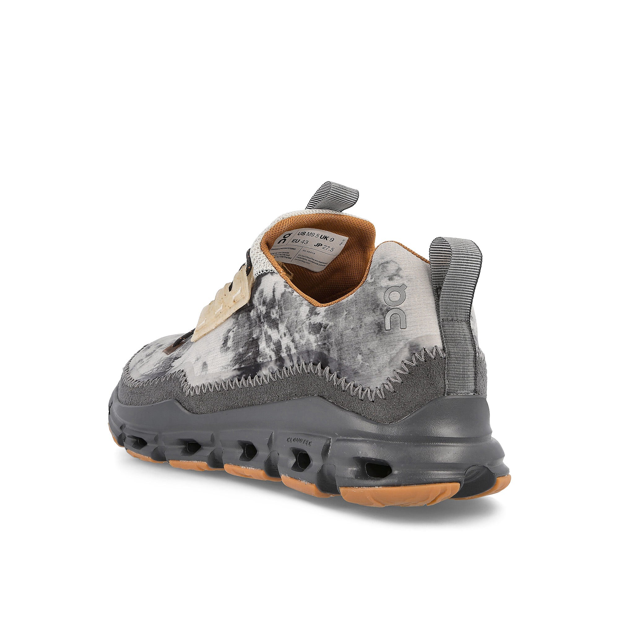 On Cloudaway Smoky Quartz Ice / Eclipse Low Top Sneakers Material | Overkill