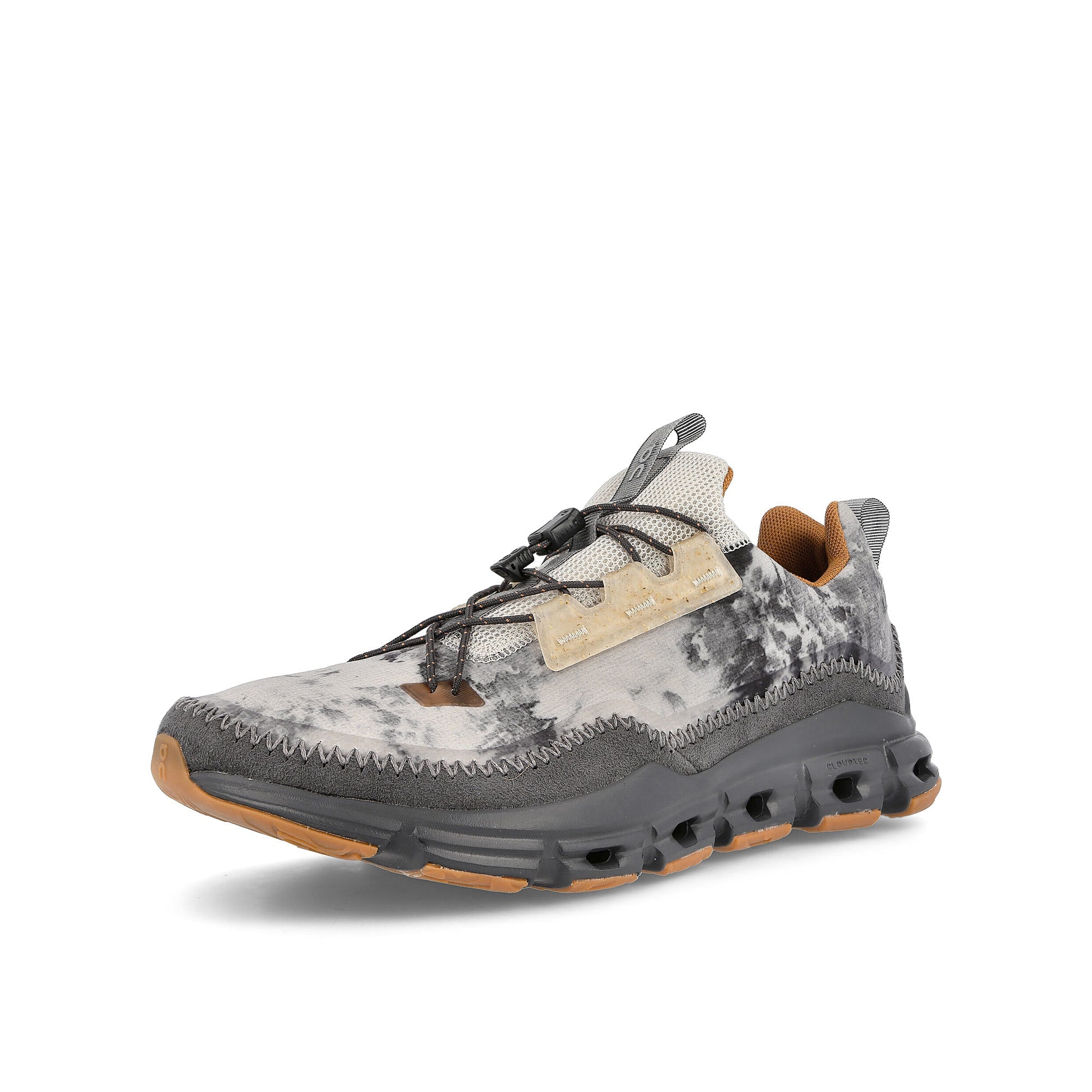 On Cloudaway Smoky Quartz Ice / Eclipse Low Top Sneakers Close Up | Overkill