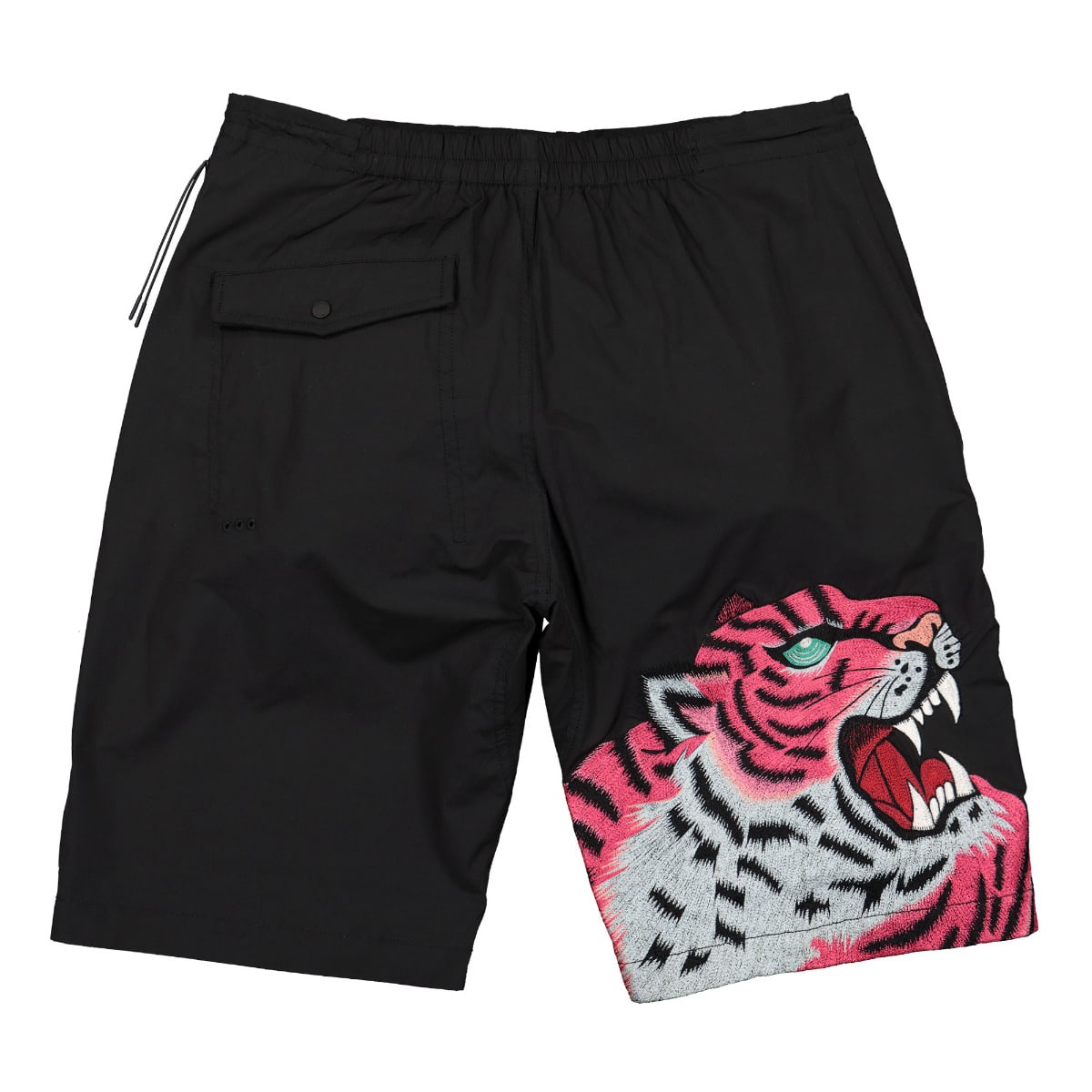 Maharishi Tiger Invasion Snoshorts Black Shorts Material | Overkill