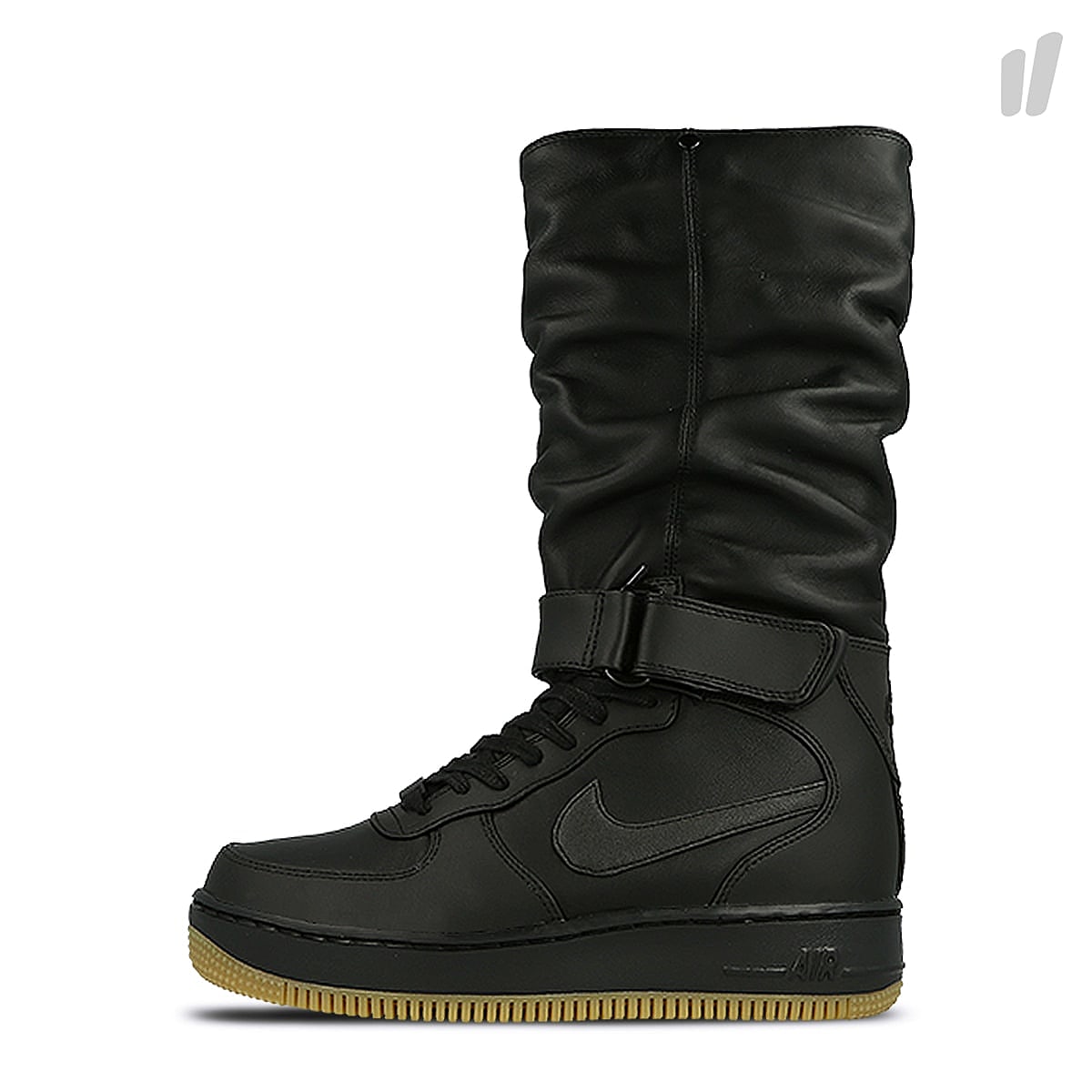 Nike wmns air force 1 upstep warrior Black-Black - Sail - Metallic Hematite High Top Sneakers 860522 001 | Overkill