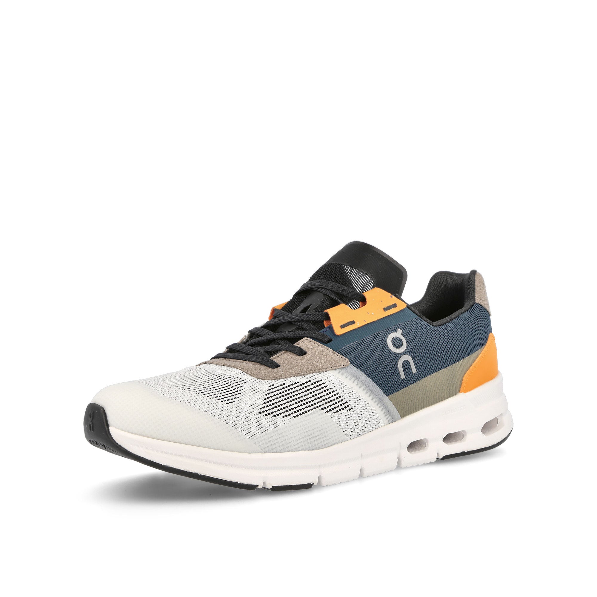 On Cloudrift Ivory-Storm Low Top Sneakers Close Up | Overkill