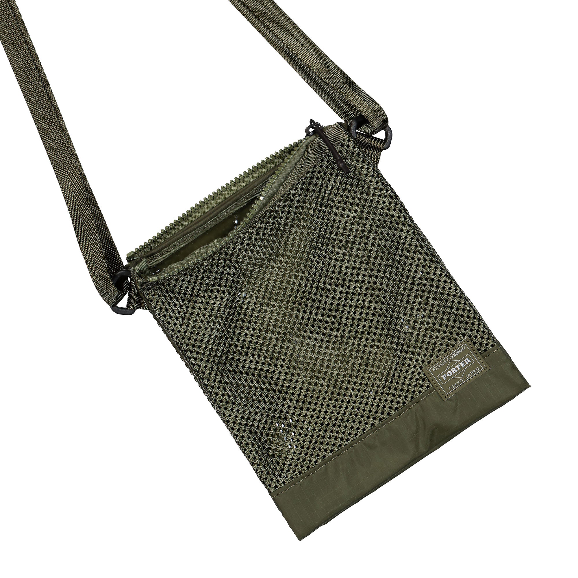 Porter-Yoshida & Co. Screen Sacoche Khaki Shoulder & Cross Body Bags Material | Overkill