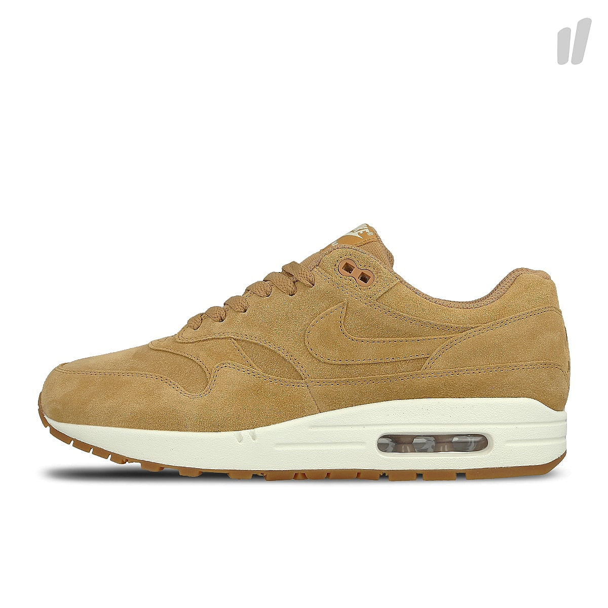 Nike air max 1 premium Flax-Flax - Sail - Gum Medium Brown Low Top Sneakers 875844 203 | Overkill