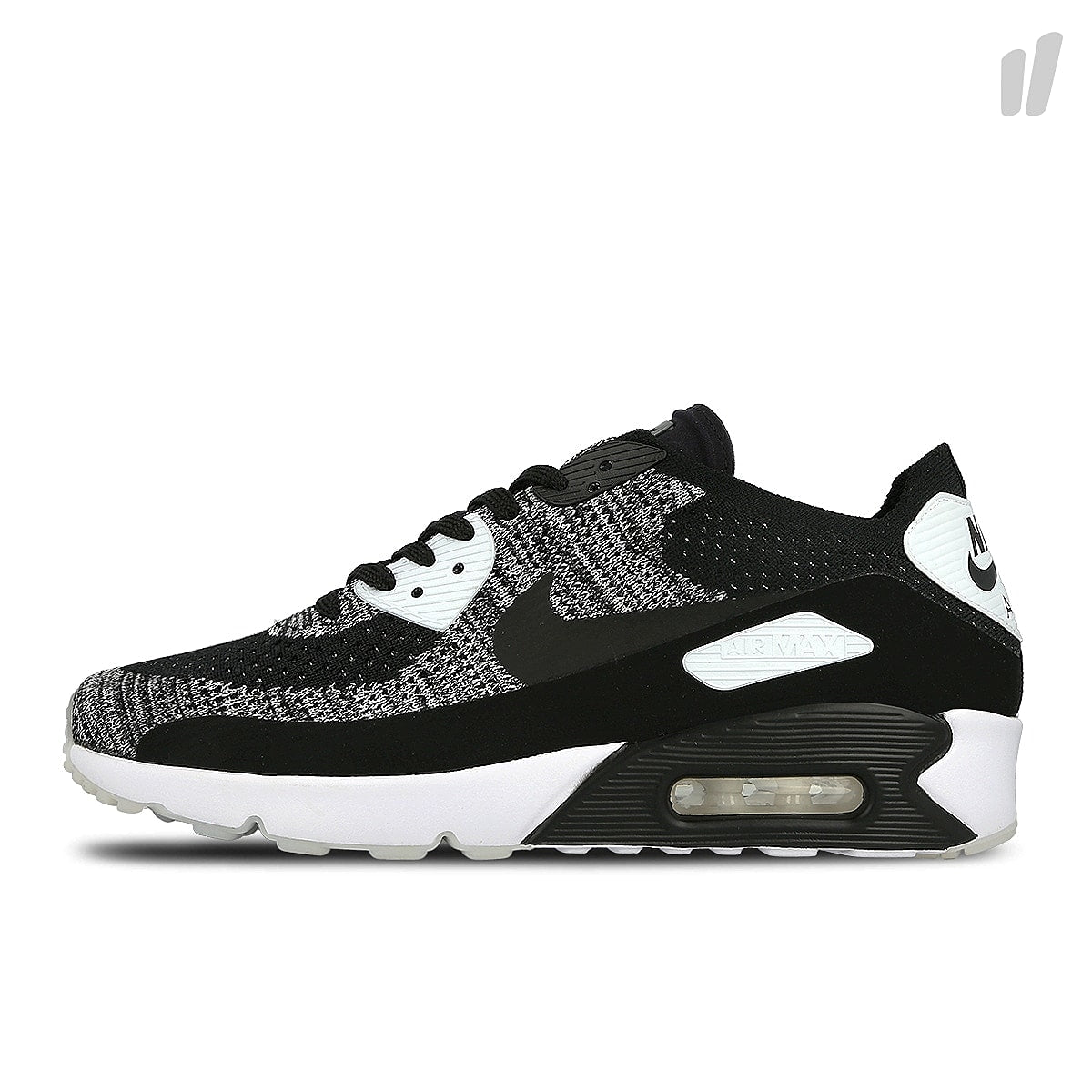 Nike air max 90 ultra 2.0 flyknit Black-Black - White Low Top Sneakers 875943 001 | Overkill