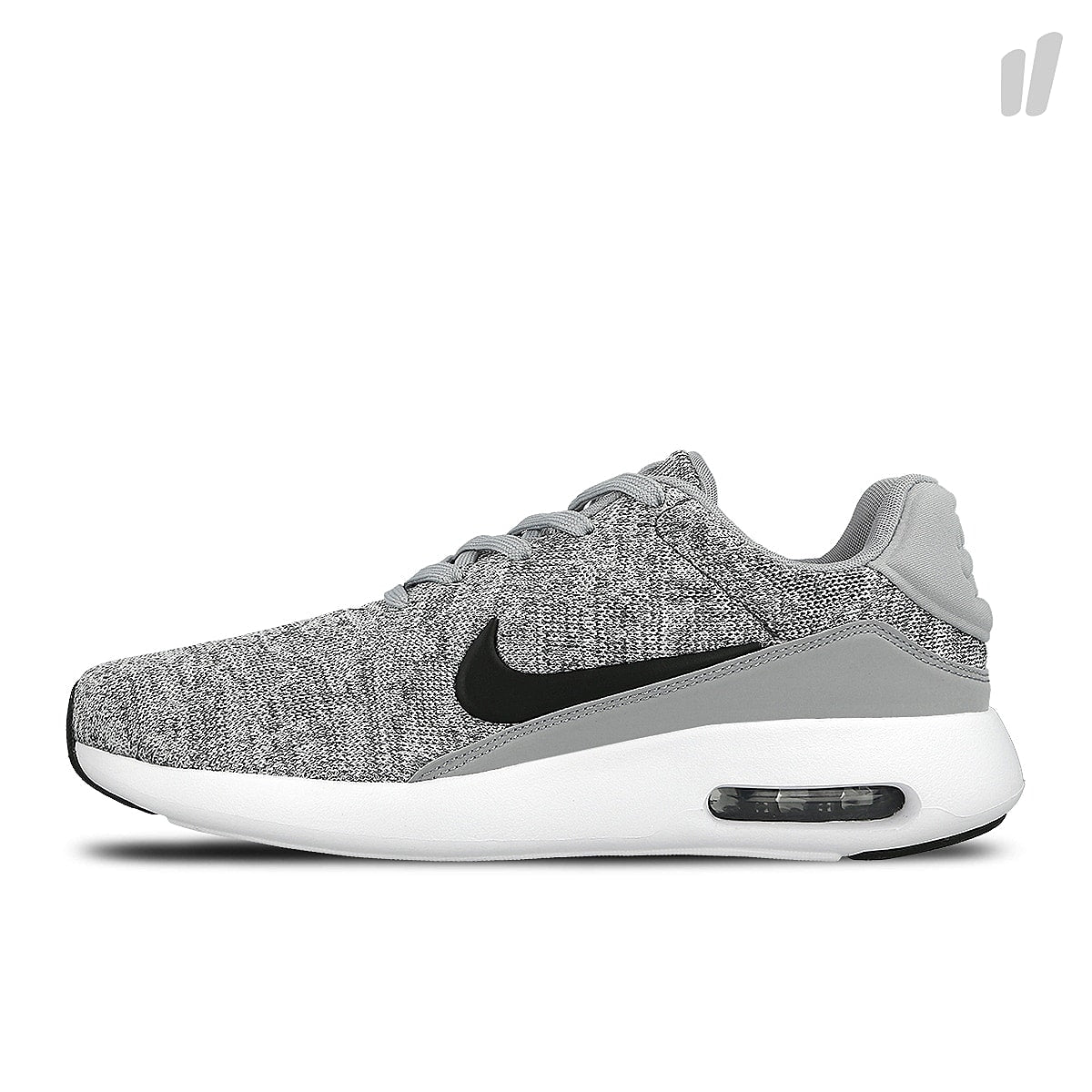 Nike air max modern flyknit Wolf Grey / Black - White Sneakers 876066 001 | Overkill