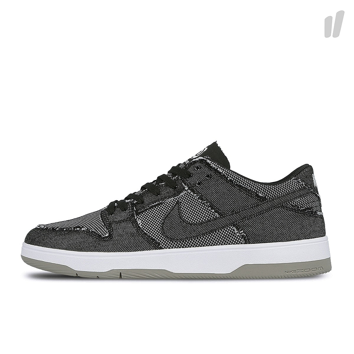 Nike sb zoom dunk low elite qs Black-Black - White - Medium Grey Low Top Sneakers 877063 002 | Overkill