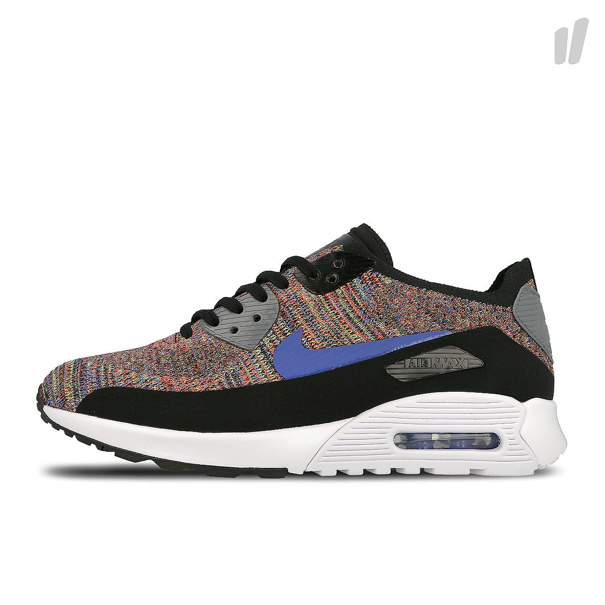Nike wmns air max 90 ultra 2.0 flyknit Black-Medium Blue - Cool Grey Sweatshirts 881109 001 | Overkill