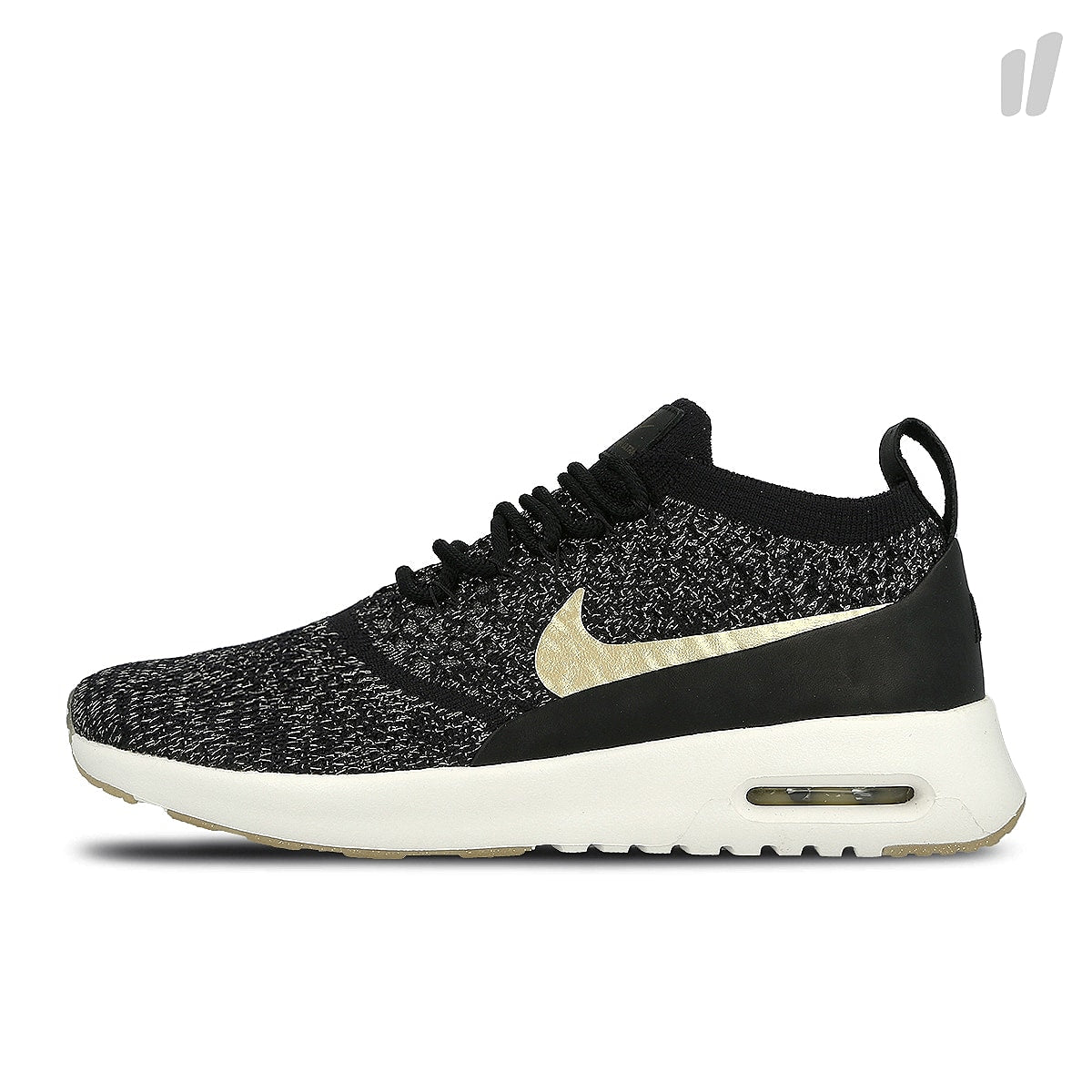Nike wmns air max thea ultra flyknit metallic Black-Metallic Gold Star - Ivory Sweatshirts 881564 001 | Overkill