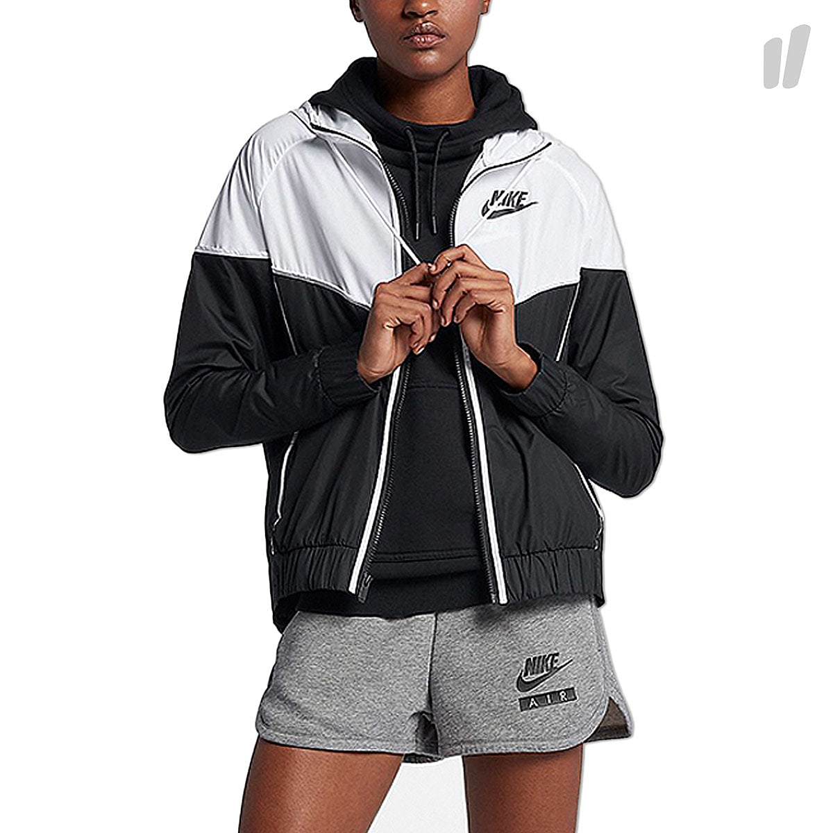 Nike Wmns Sportswear Windrunner Jacket Black / White / Black Jackets 883495 011 | Overkill