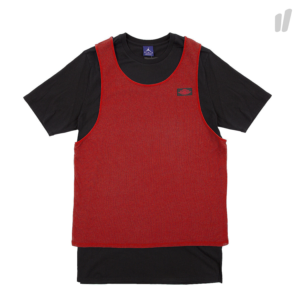 Jordan Air Jordan S/S Mesh Slight Overlay Tee University Red / Black T-Shirts 884271 657 | Overkill