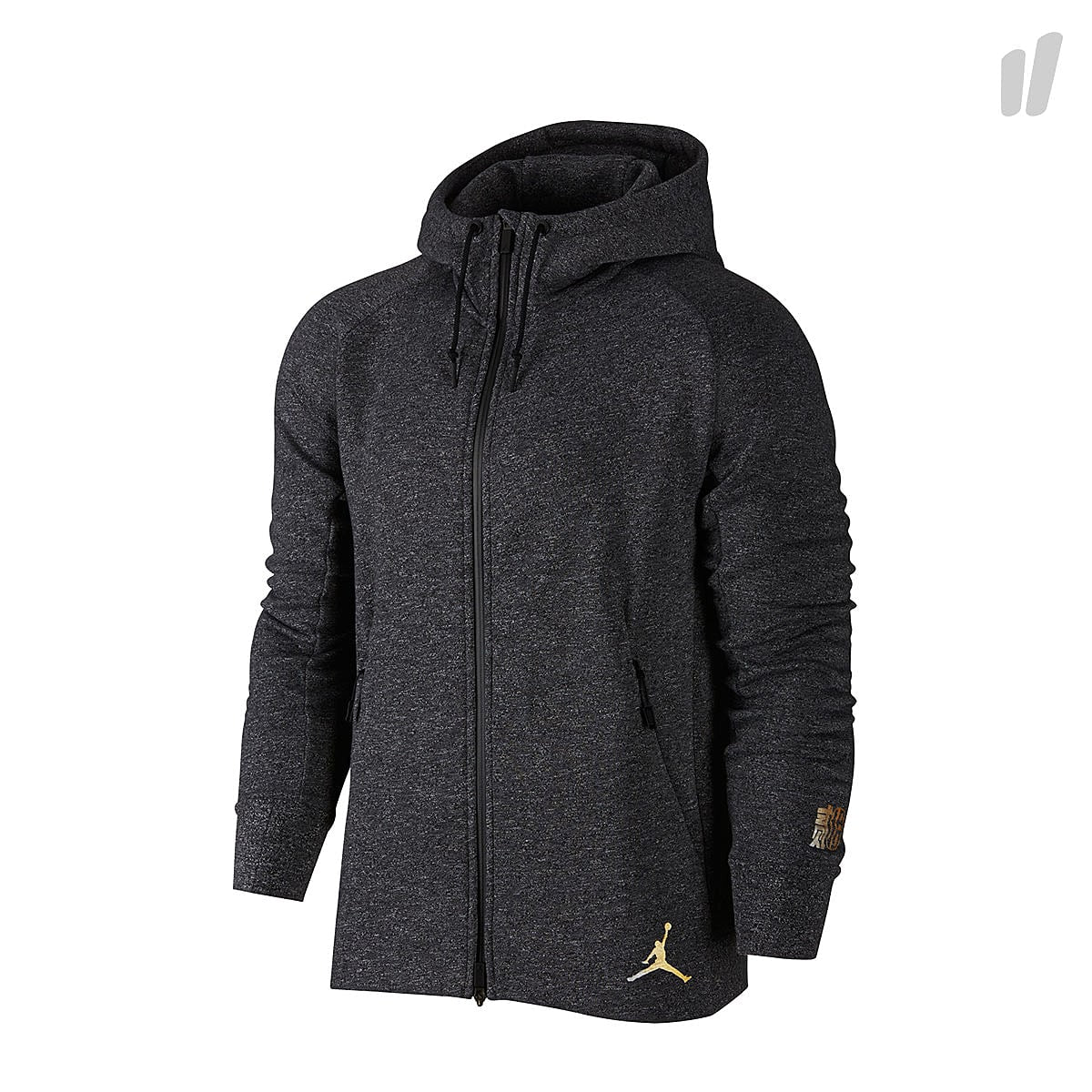 Jordan Air Jordan Icon FZ Hoodie Black / Metallic Gold Hoodies 885873 010 | Overkill