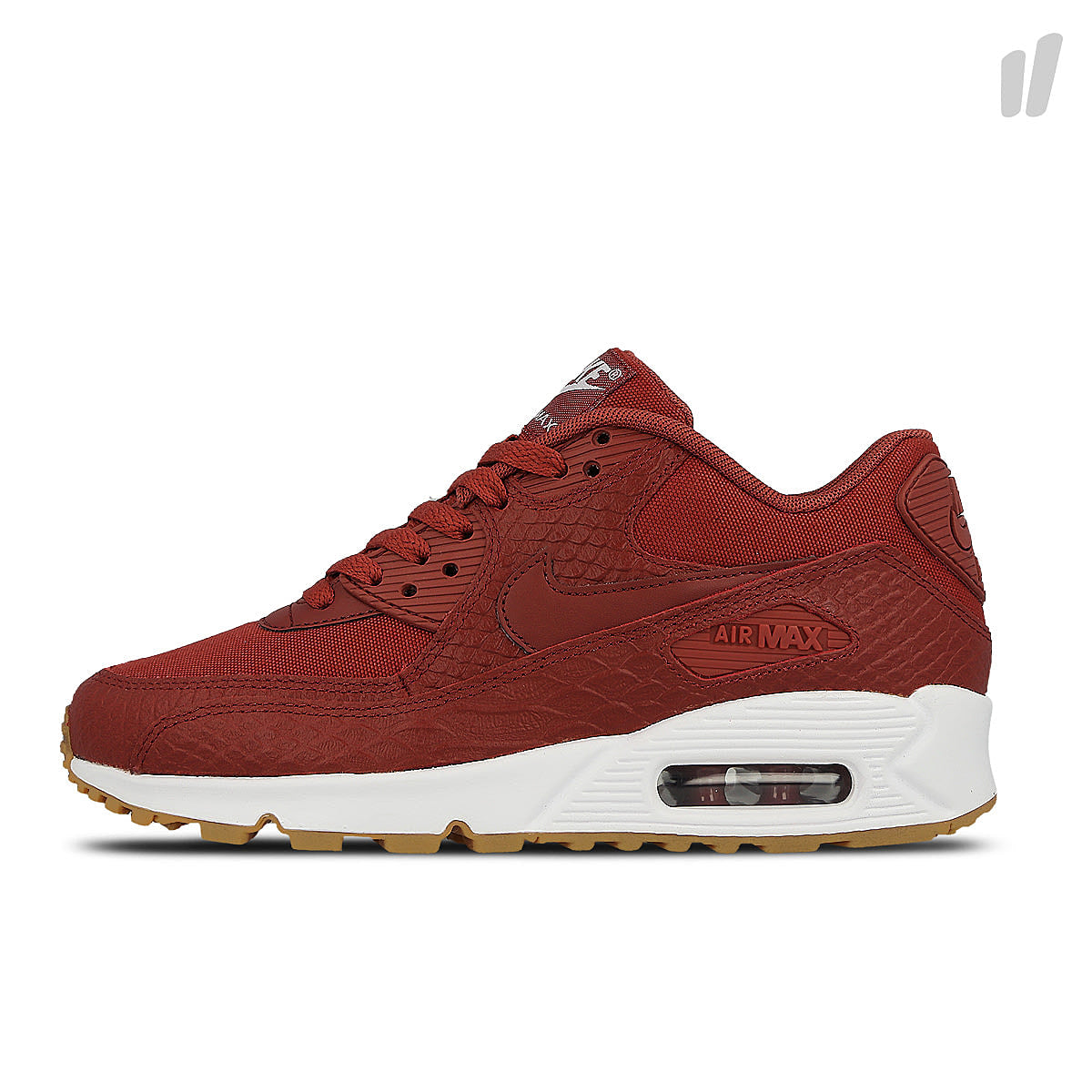 Nike wmns air max 90 premium Cedar / Cedar - Gum Yellow - White Sneakers 896497 601 | Overkill