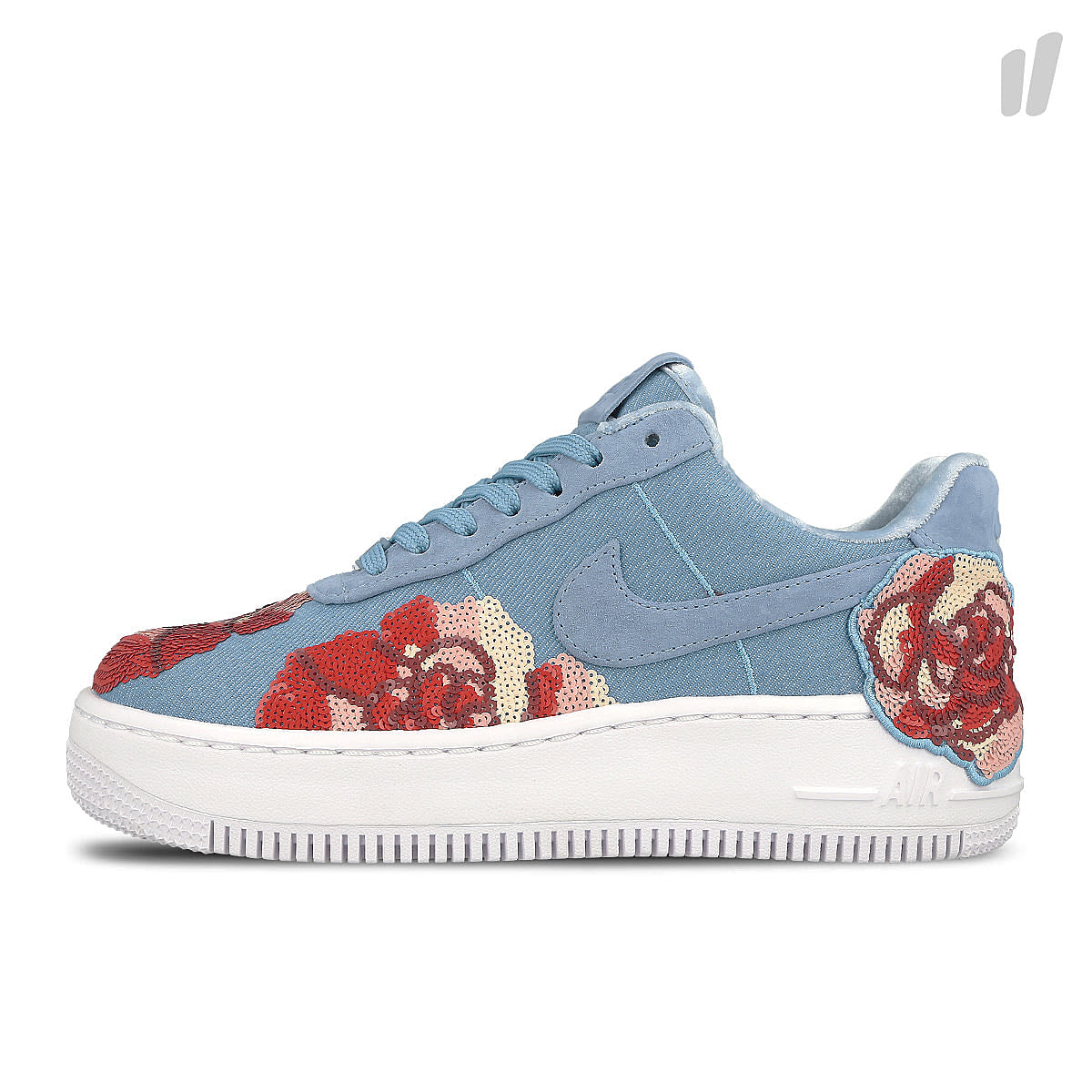 Nike wmns air force 1 upstep lux December Sky / December Sky Low Top Sneakers 898421 402 | Overkill