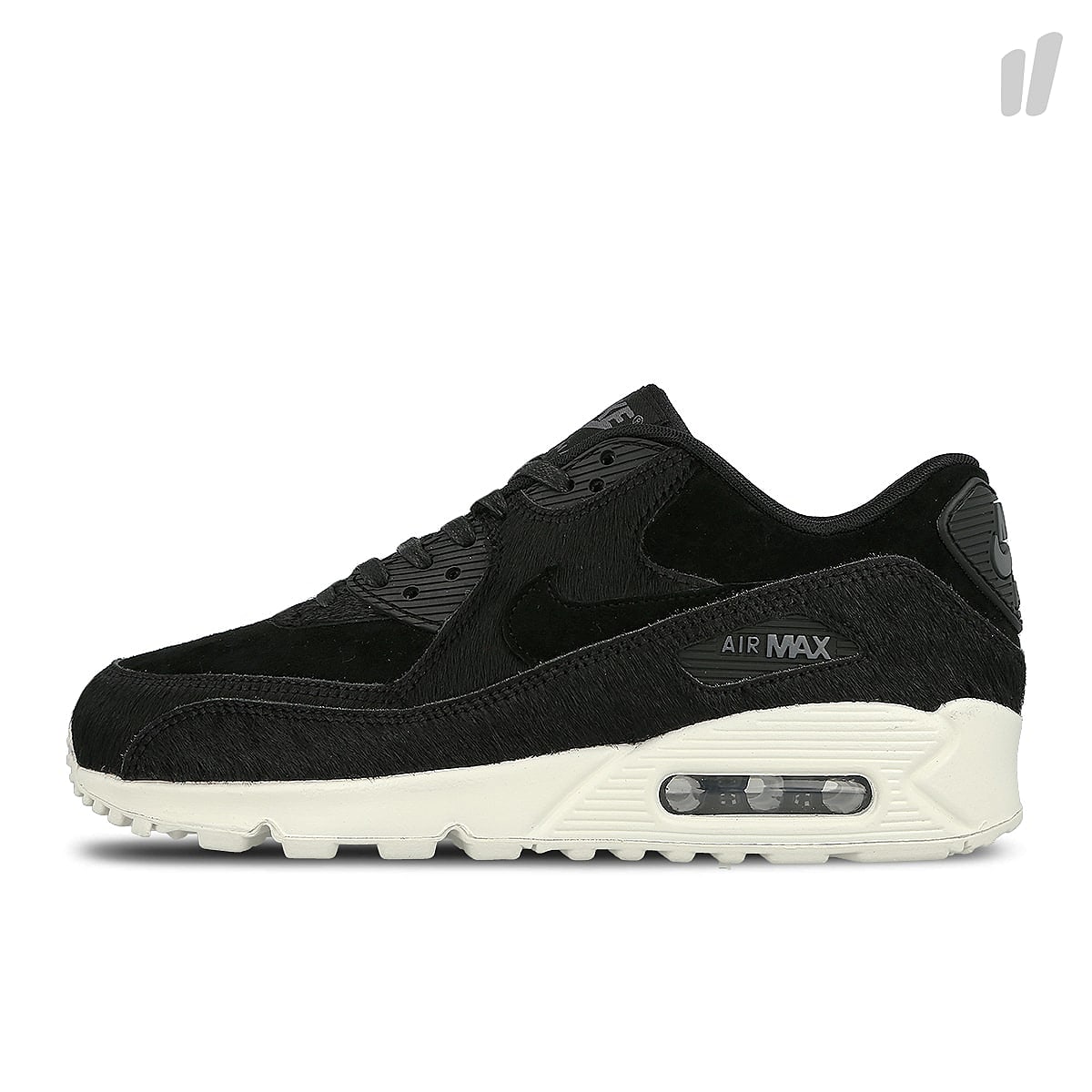 Nike wmns air max 90 lx Black-Black - Dark Grey - Sail Sneakers 898512 006 | Overkill