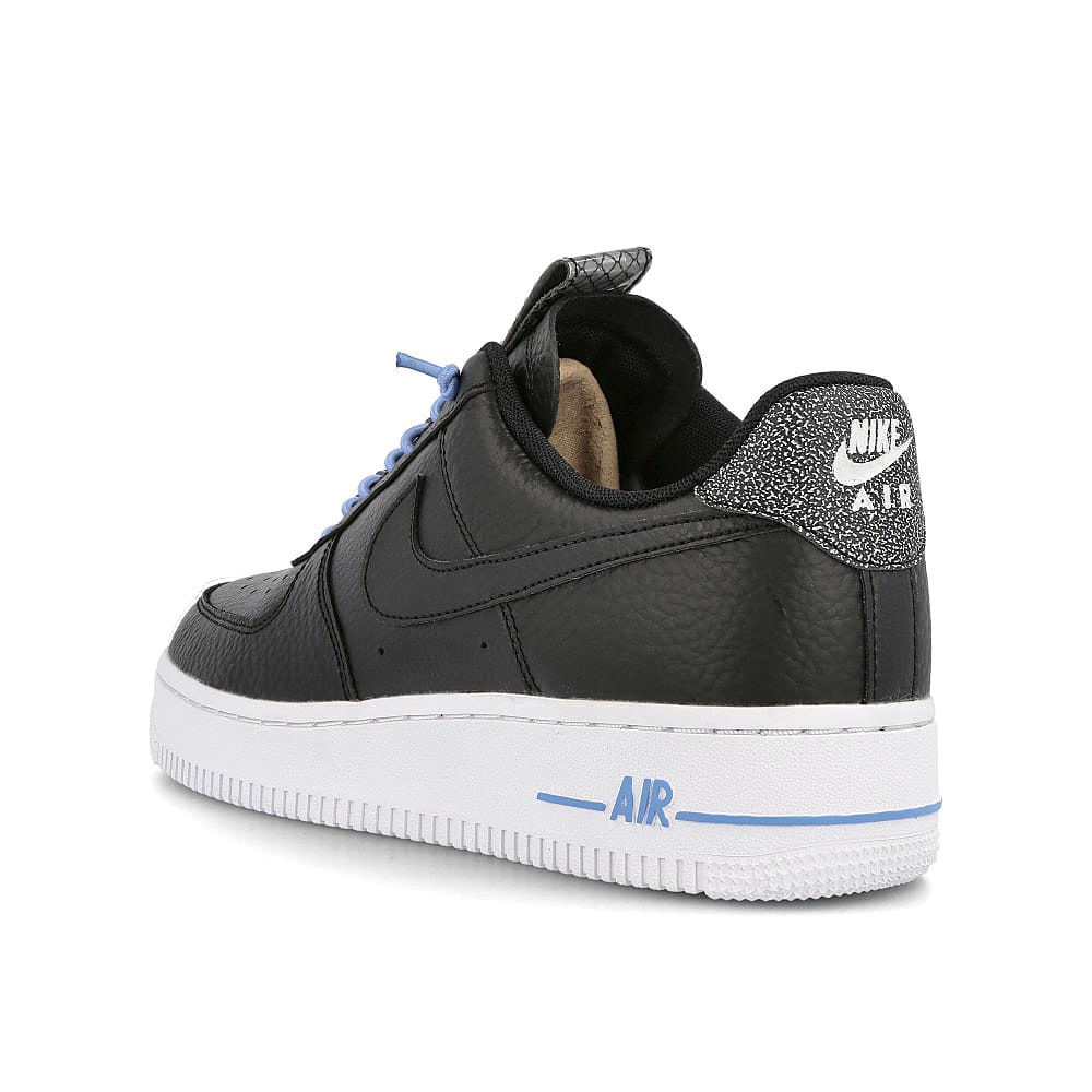 Nike wmns air force 1 07 lx Black-Black - Light Blue - White Sneakers Material | Overkill