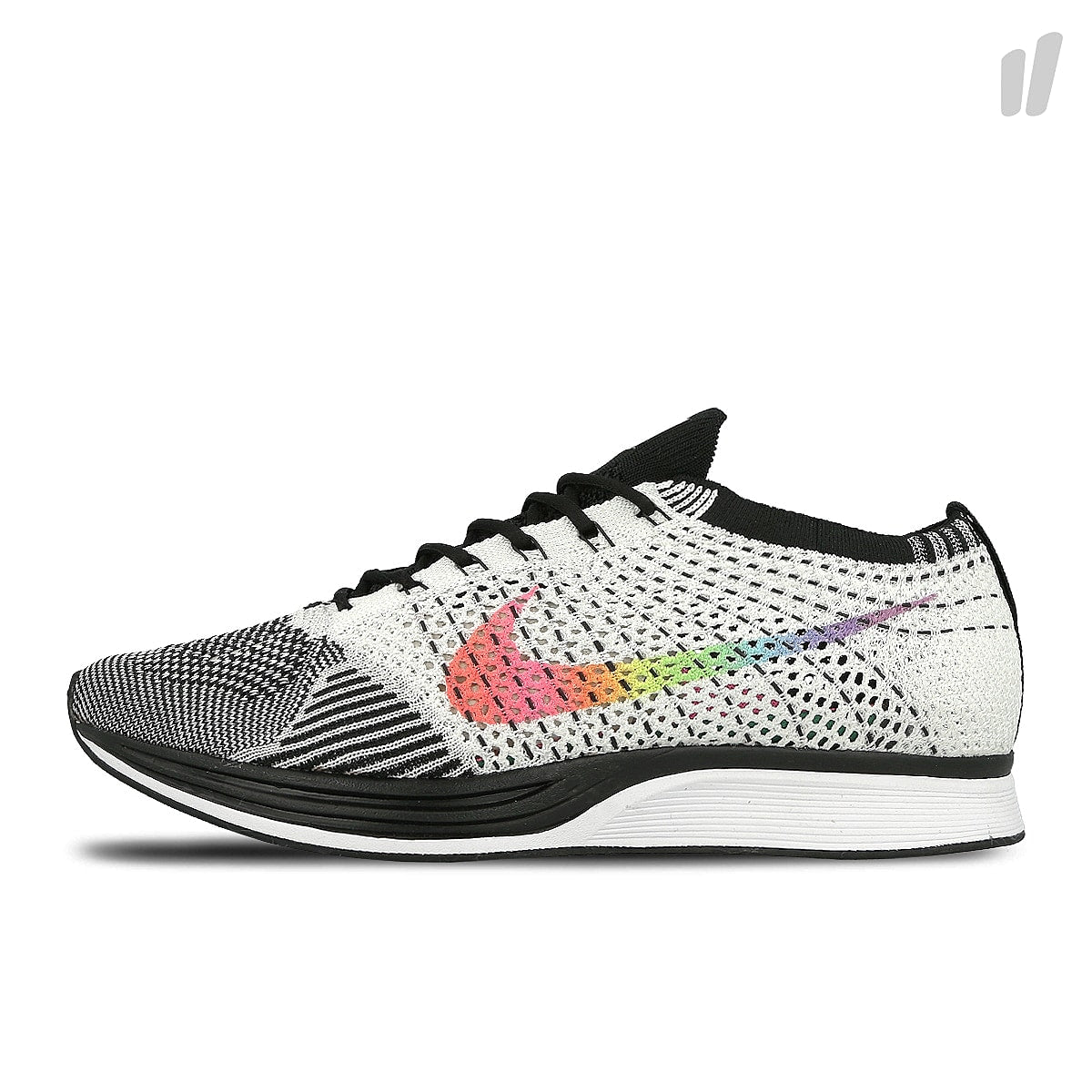 Nike flyknit racer "betrue" White-Multicolor - Black - Pink Blast Sweatshirts 902366 100 | Overkill