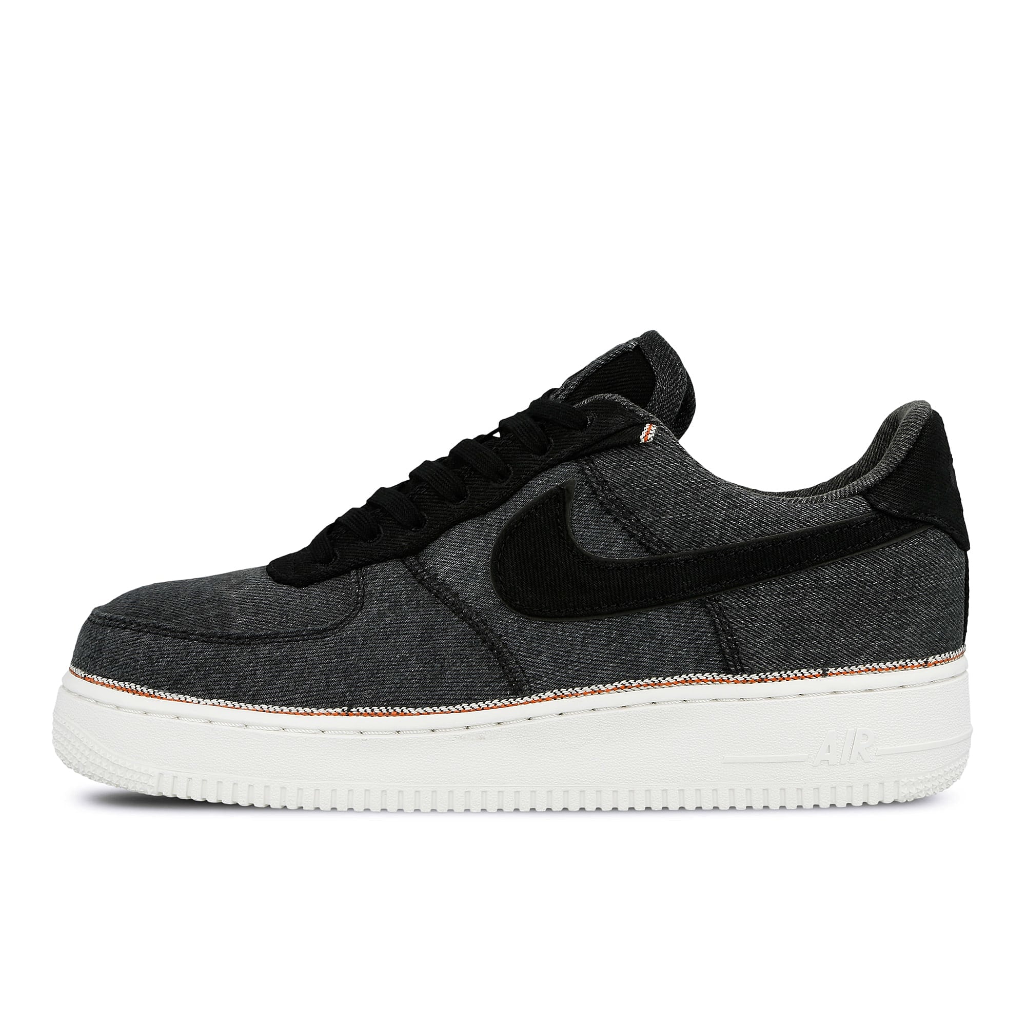 Nike air force 1 '07 premium Black-Black - Summit White Low Top Sneakers 905345 006 | Overkill