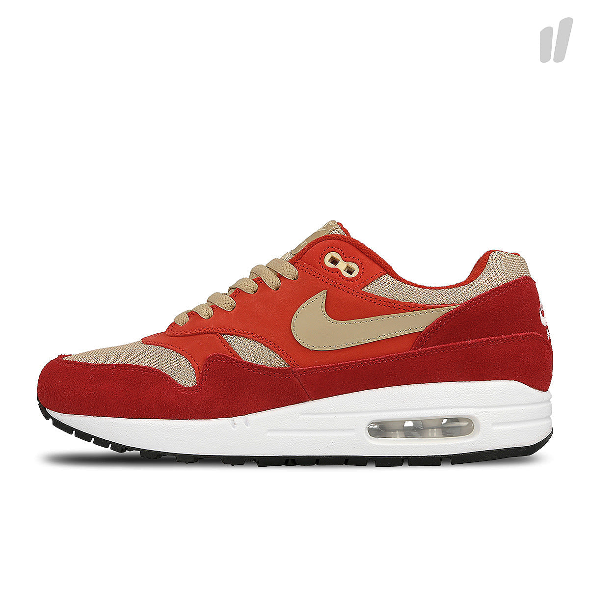 Nike air max 1 premium Tough Red-Mushroom - Rush - Pale Vanilla Low Top Sneakers 908366 600 | Overkill