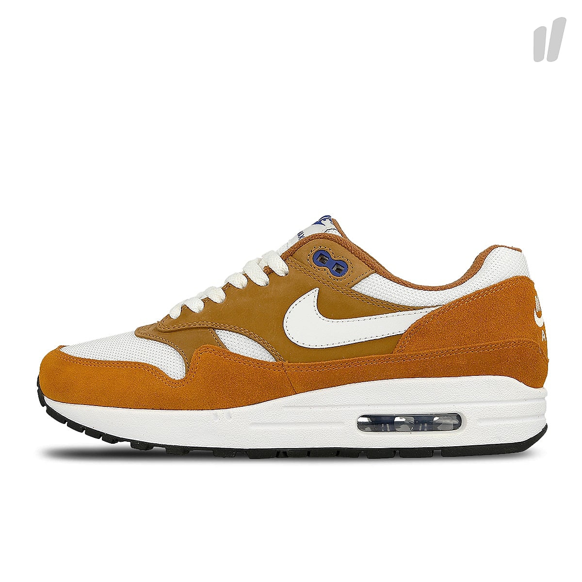 Nike air max 1 premium Dark Curry / True White - Sport Blue - Black Low Top Sneakers 908366 700 | Overkill