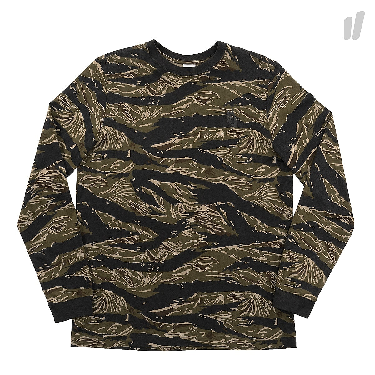Nike Tiger Camo Long Sleeve AOP Khaki / Golden Beige / George Green / Black Longsleeves 916433 235 | Overkill