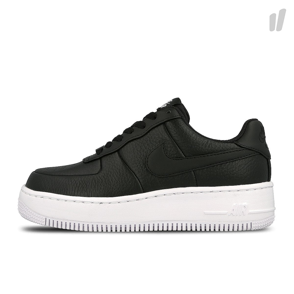 Nike wmns air force 1 upstep Black-Black - White Low Top Sneakers 917588 001 | Overkill