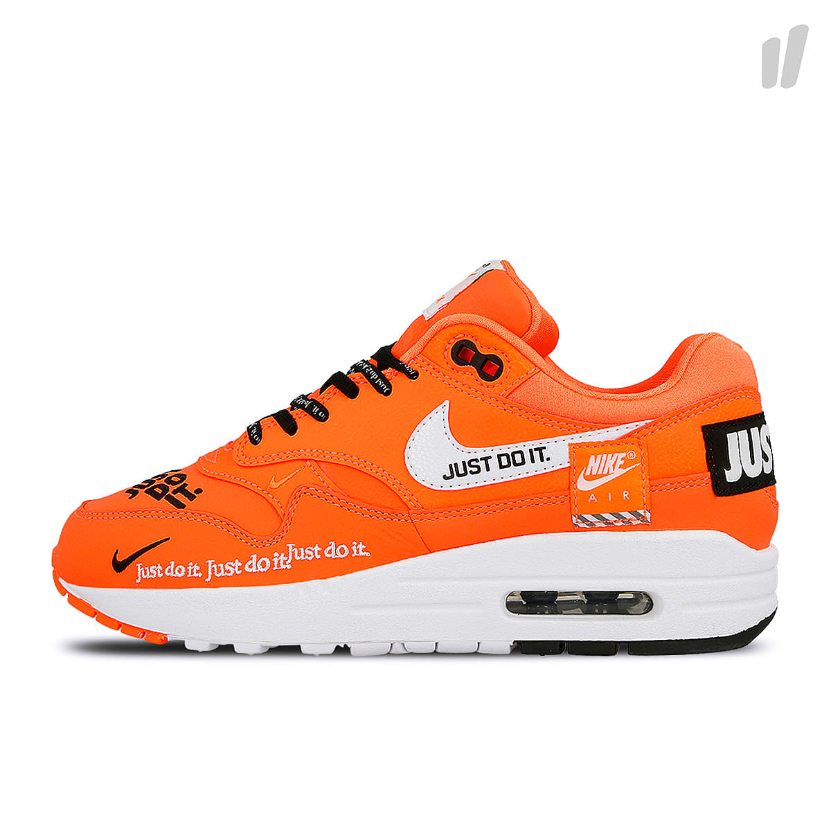 Nike wmns air max 1 lux Total Orange / White - Black Low Top Sneakers 917691 800 | Overkill