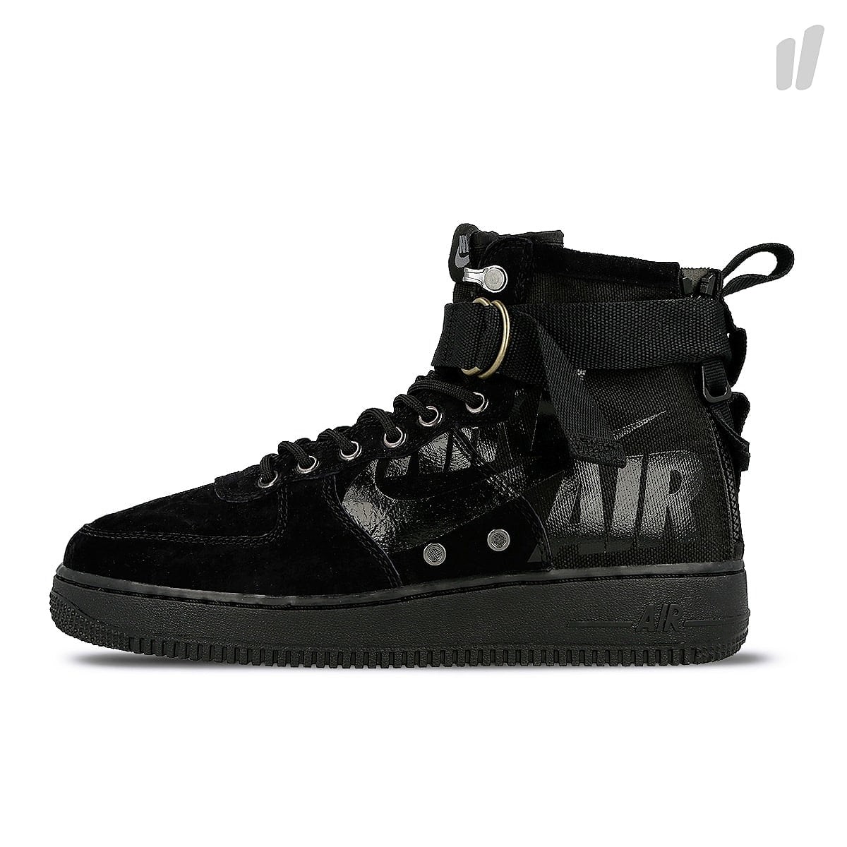 Nike sf air force 1 mid Black-Black - Cool Grey Sneakers 917753 008 | Overkill
