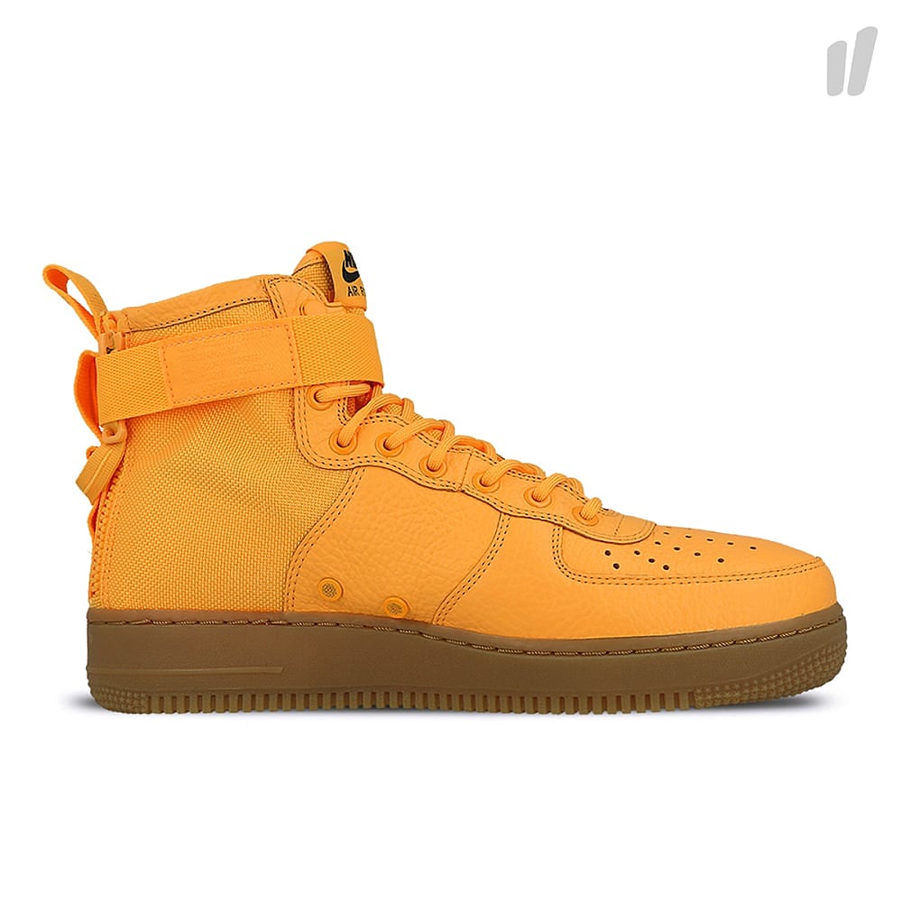 Nike sf air force 1 mid Laser Orange-Laser Orange - Gum Medium Brown Sneakers Silhouette | Overkill