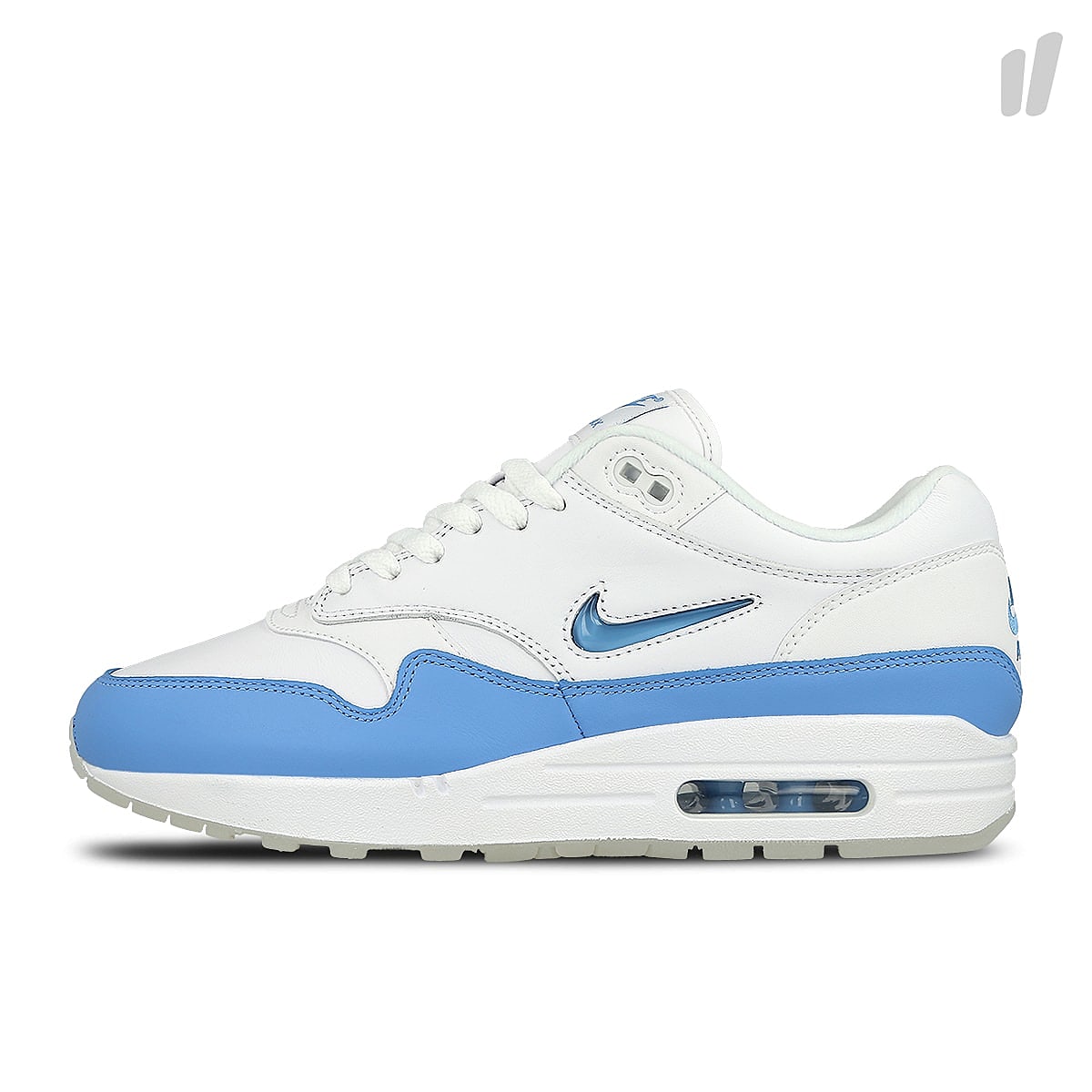 Nike air max 1 premium sc White-University Blue - University Blue Low Top Sneakers 918354 102 | Overkill