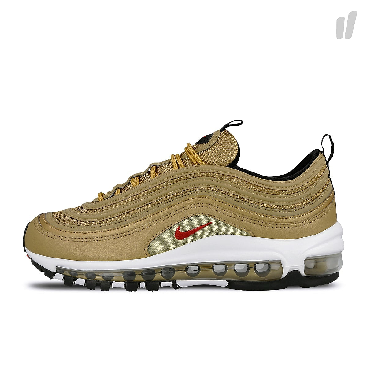 Nike air max 97 qs gs Metallic Gold / Varsity Red - Black - White Sneakers 918890 700 | Overkill