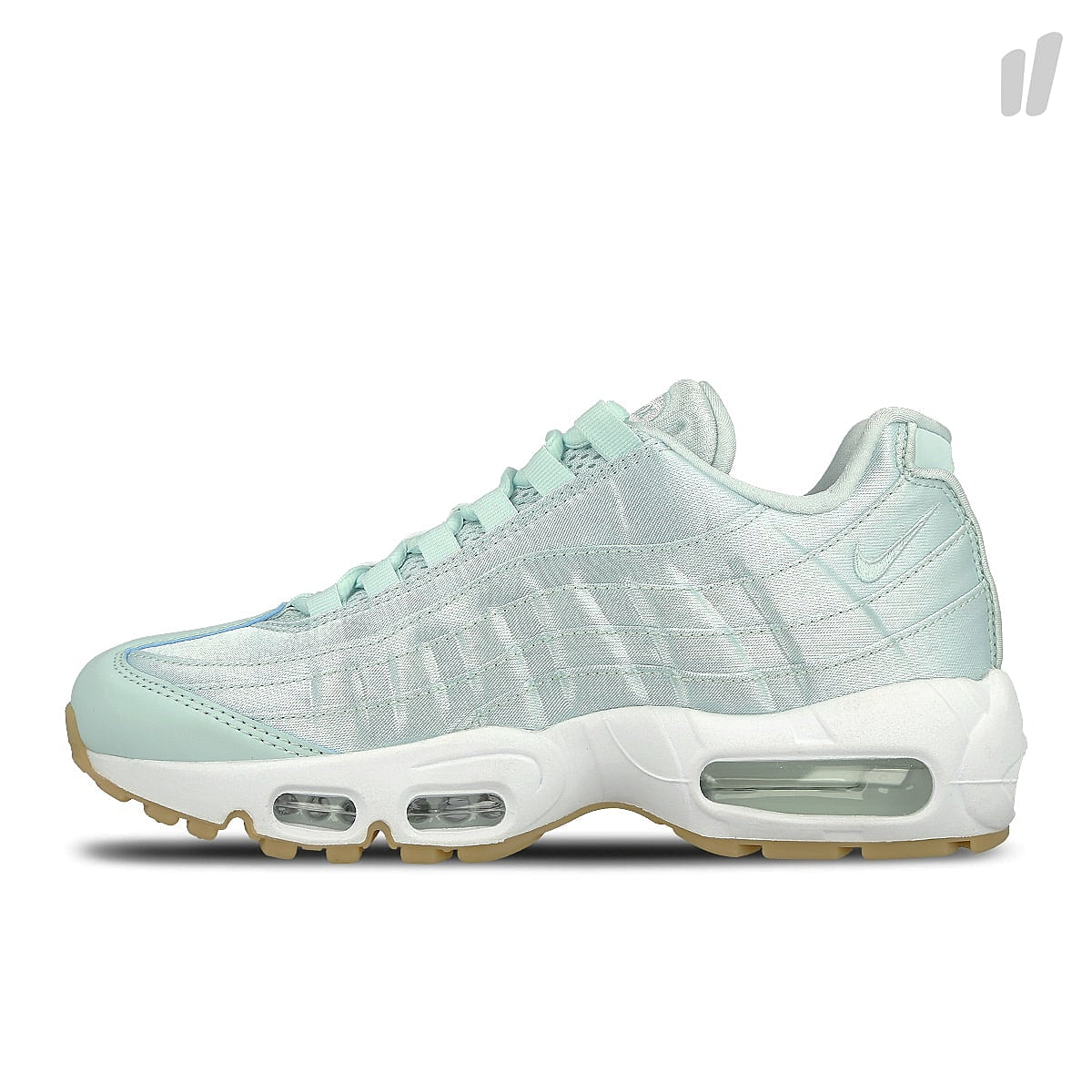 Nike wmns air max 95 wqs Fiberglass / Fiberglass - White - Gum Yellow Sneakers 919491 301 | Overkill
