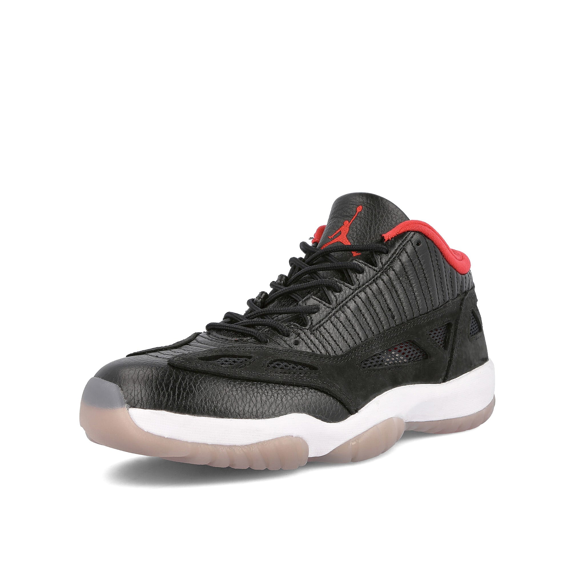 Jordan Air Jordan 11 Retro Low IE Black-True Red - Multi Color - Multi Color Low Top Sneakers Close Up | Overkill
