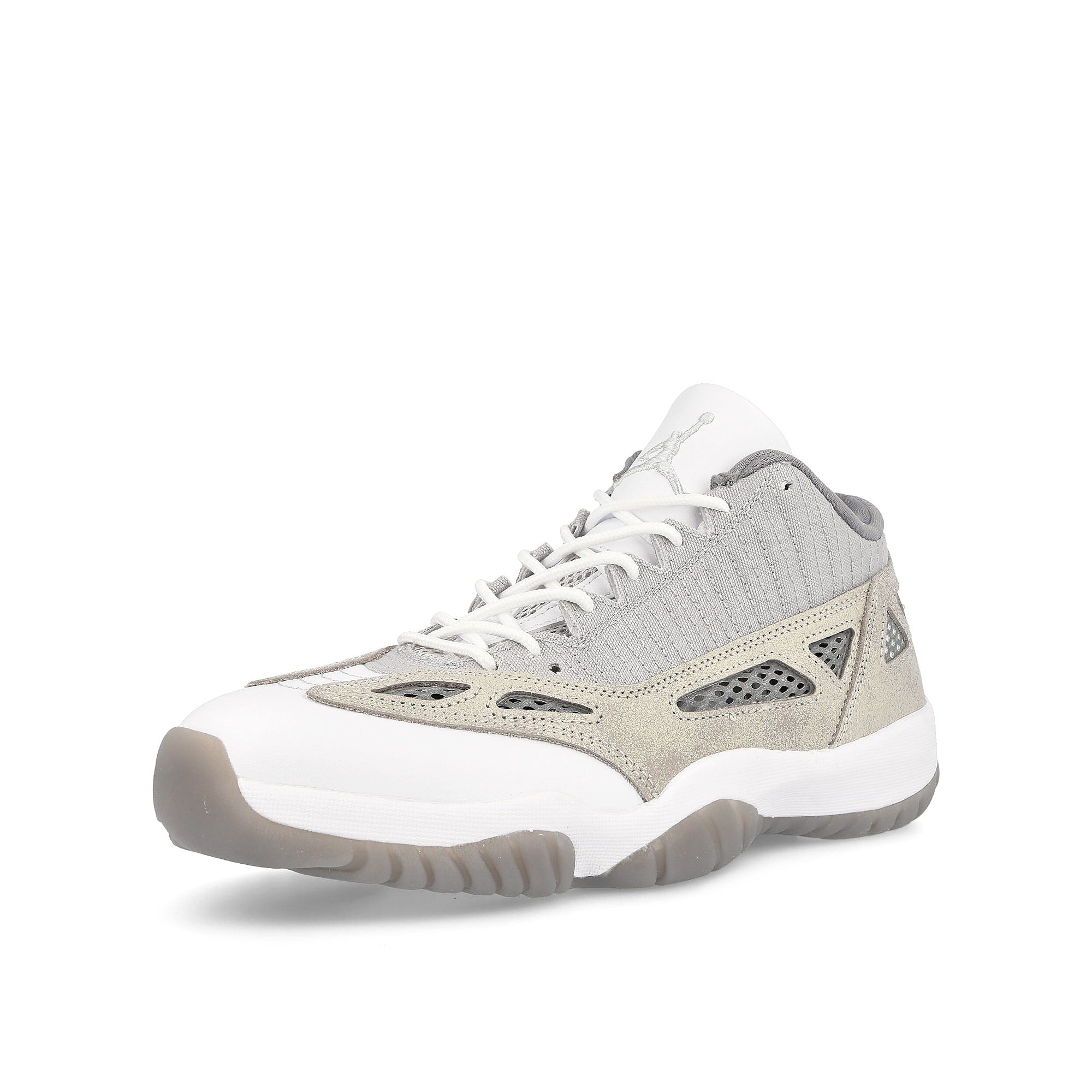 Jordan Air Jordan 11 Retro Low IE Light Orewood Brown / Neutral Grey - White Low Top Sneakers Close Up | Overkill