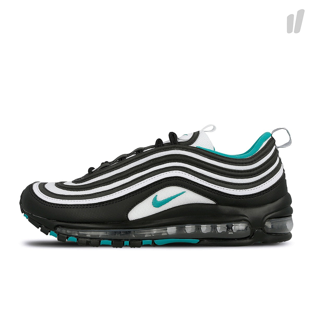 Nike air max 97 Black / Clear Emerald - White Sneakers 921826 013 | Overkill