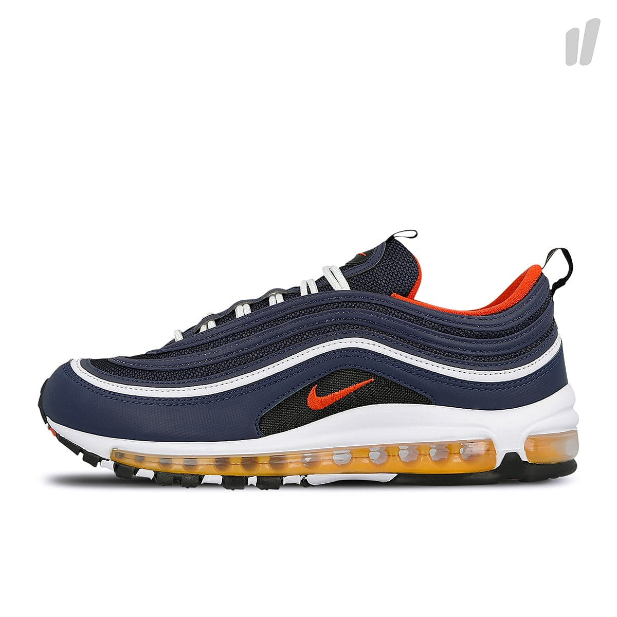 Nike air max 97 Midnight Navy / Habanero Red - Black - White Sneakers 921826 403 | Overkill